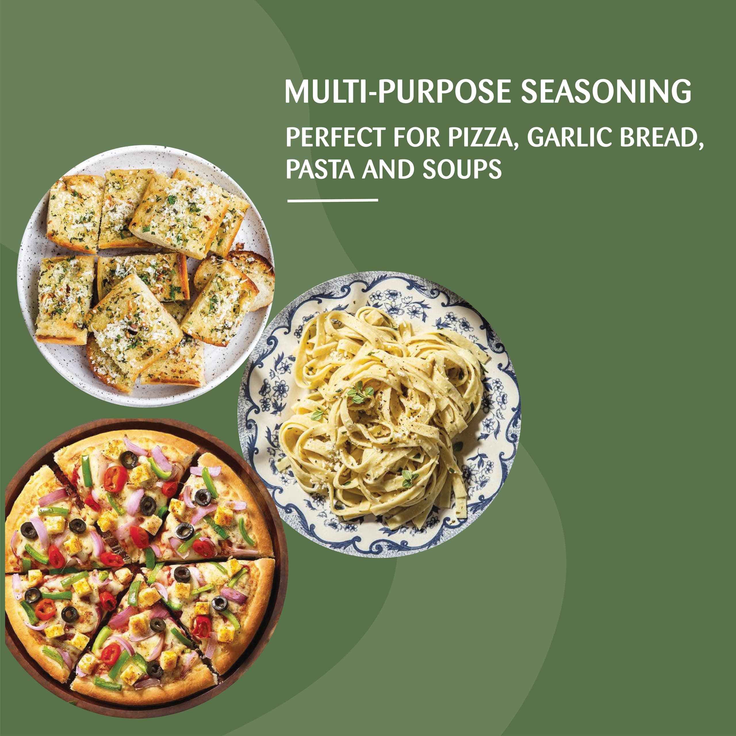 Omas Fresh Oregano Pizza Mix Seasoning | Italian Herb Seasoning Blend for Pizza, Pasta, Garlic Bread & More | 250g — image 4