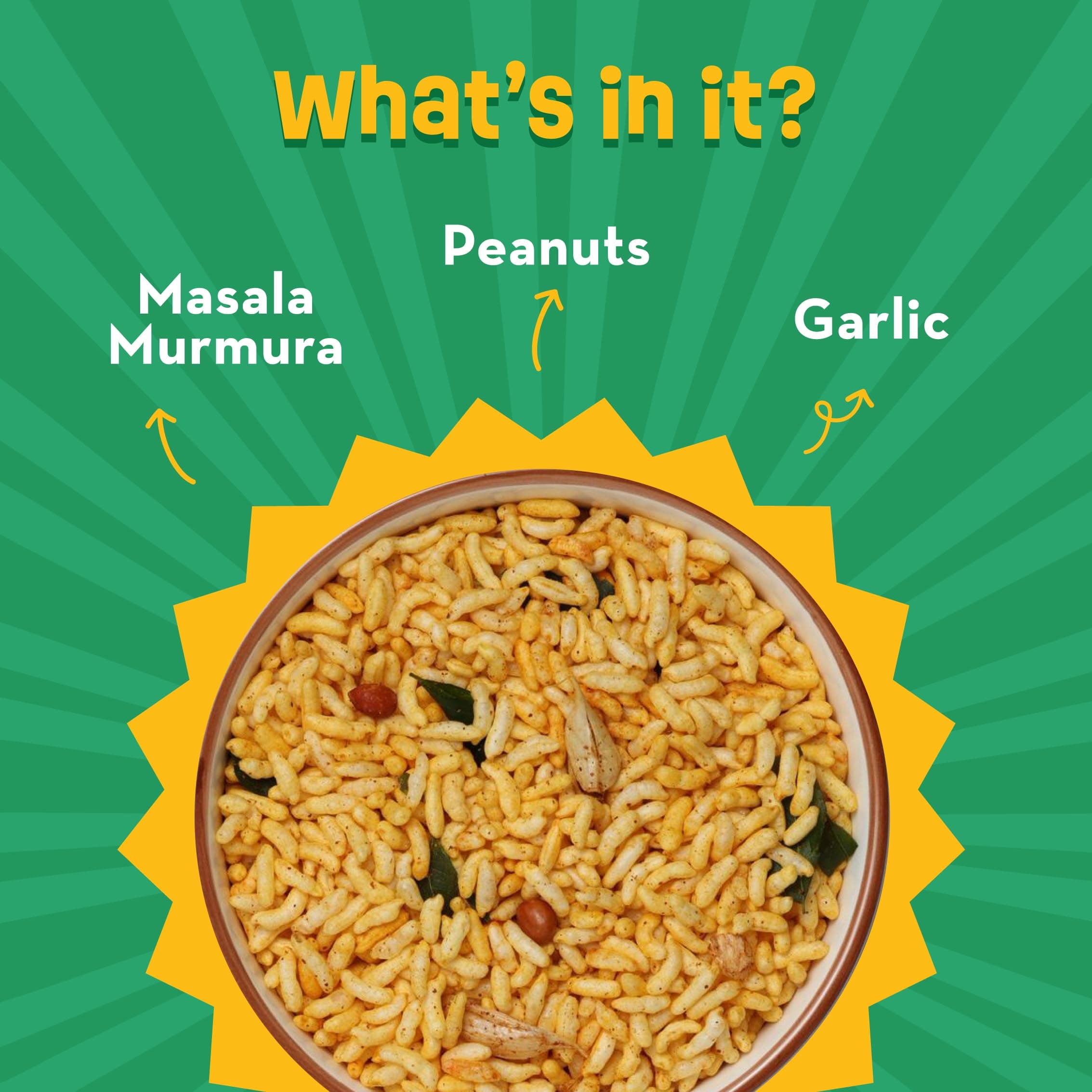GO DESi Kolkata Jhalmuri, Masala Murmura, No Palm oil 100g x 2 — image 5