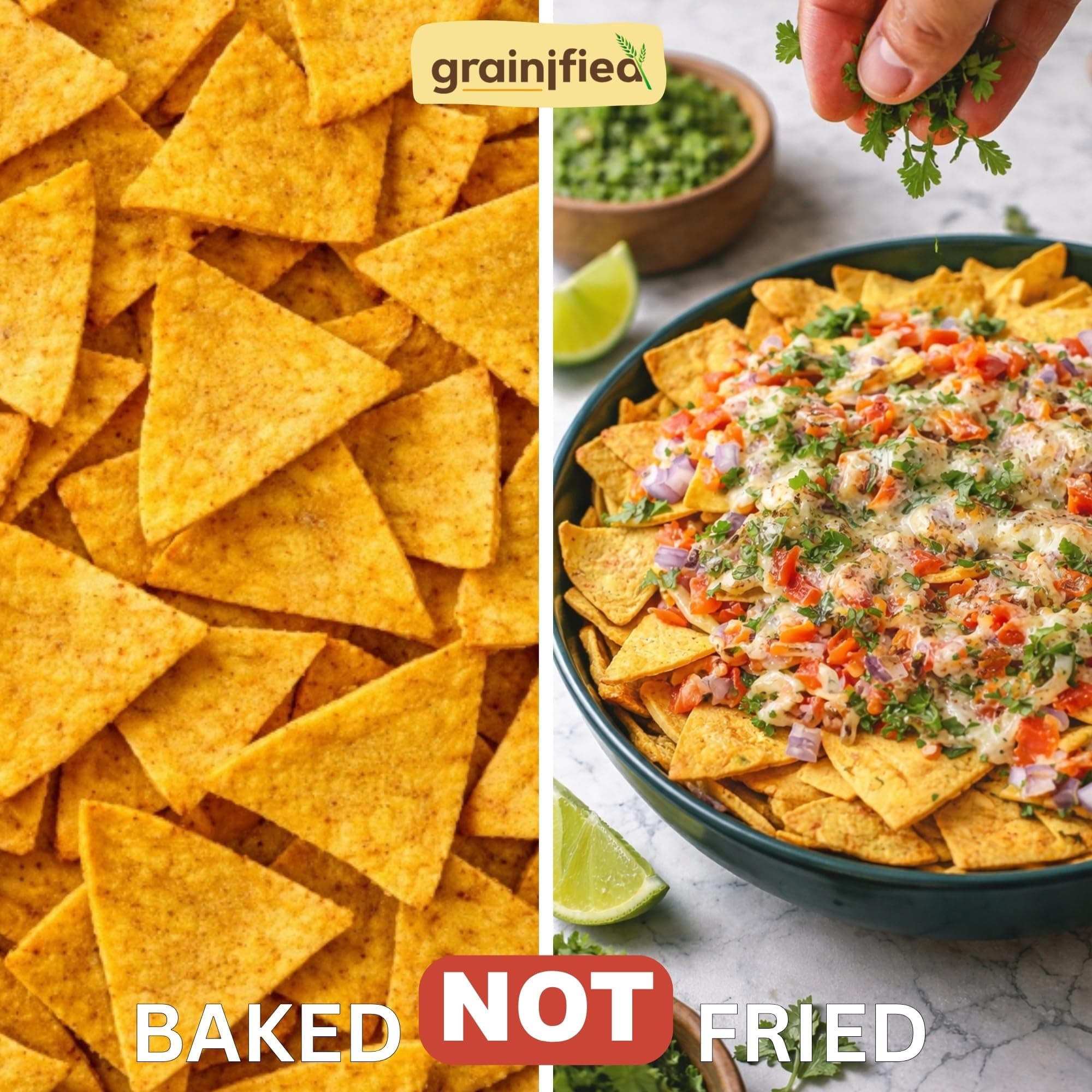 Grainified Baked Corn Crackers | Baked Not Fried | No Added Oil | No Preservatives | 120g — image 5