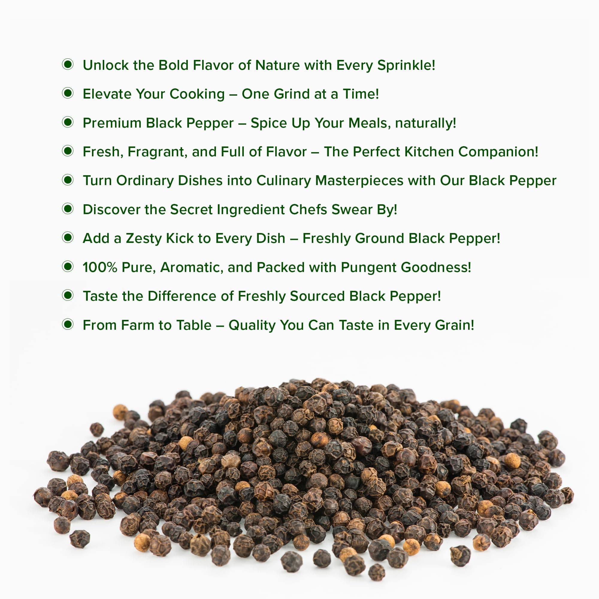 Spice Spectrum EXPORT GRADE MG 1 Whole Black Peppercorns 100 gms ( Malabar Garbled 1) | Kerala idukki Fresh Kali Mirch | Black Pepper | Kurumulaku | Kosher Black Pepper Spice for Seasoning, Bulk Refill, Mix | Bold Flavour for Every Dish — image 4