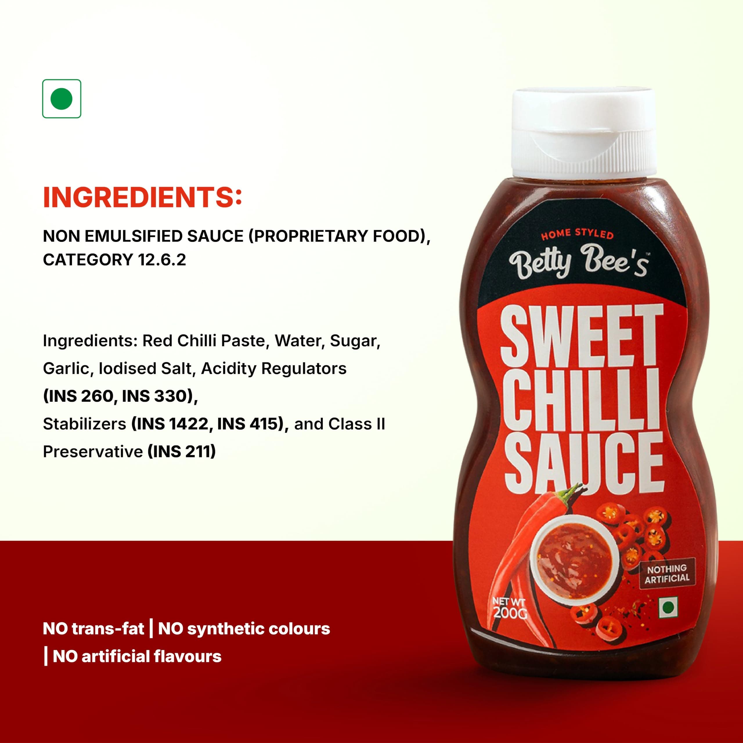 Betty Bee's Sweet Chilli Sauce, 200 Gms — image 6