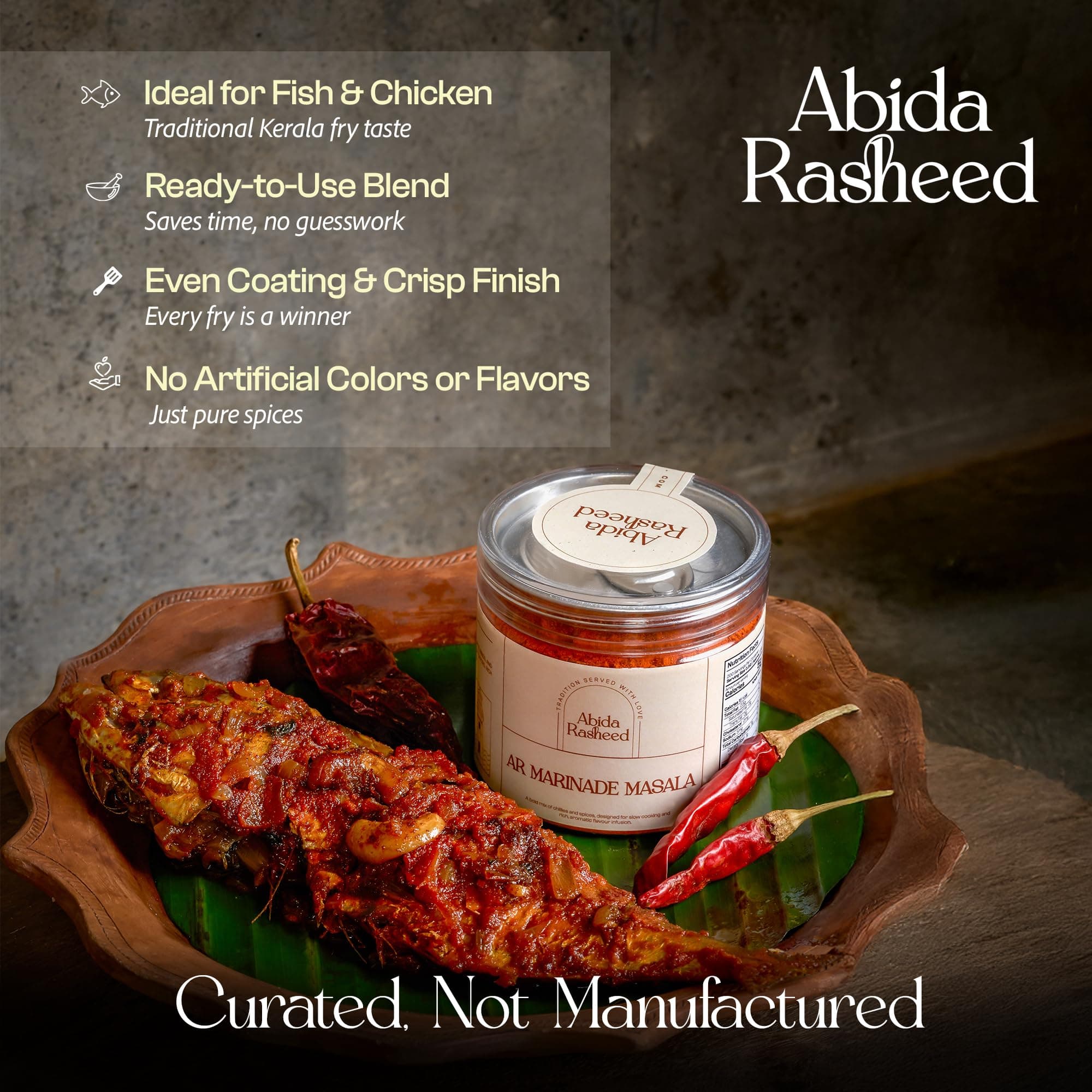 Homemade Curry Masala (70 G), Marinade Masala (70 G) Garam Masala (50 G) Combo by Chef Abida Rasheed Kerala Traditional Style Preservative Free — image 5
