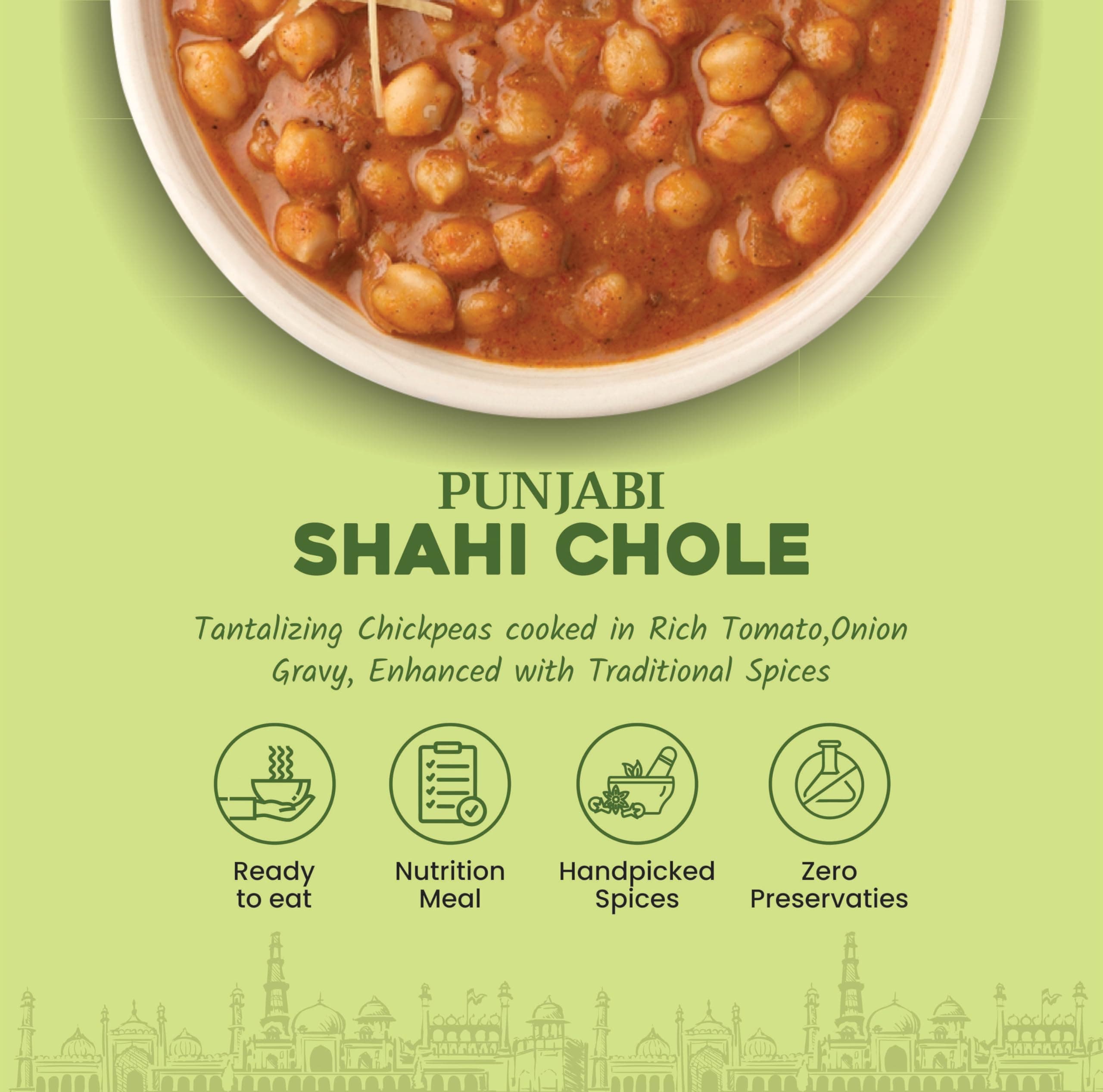 Chandni Chowk Ready to Eat Punjabi Shahi Chole, Pure Veg | Restaurant Style Ready to Cook Shahi Chole | No Preservatives Or Artificial Colors | 285gm Pack of 1 — image 8