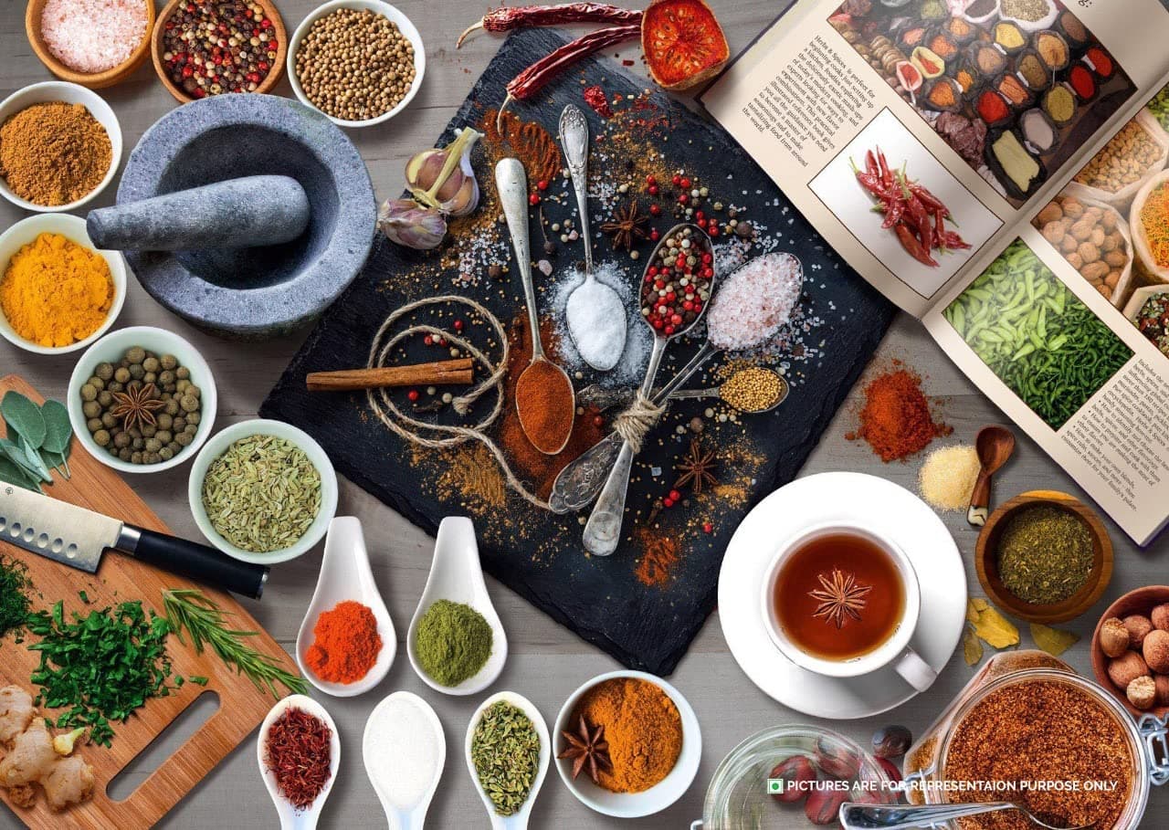 SARANZ Mixed Herbs Mix Jain Exotic Jain Seasoning Perfect for Snacks, Appetizers, Savouries, Entrees, Main Dishes Aromatic and Flavoured Vegan, Dairy Free and Gluten Free Seasonings-100 Grams(SJ) — image 5