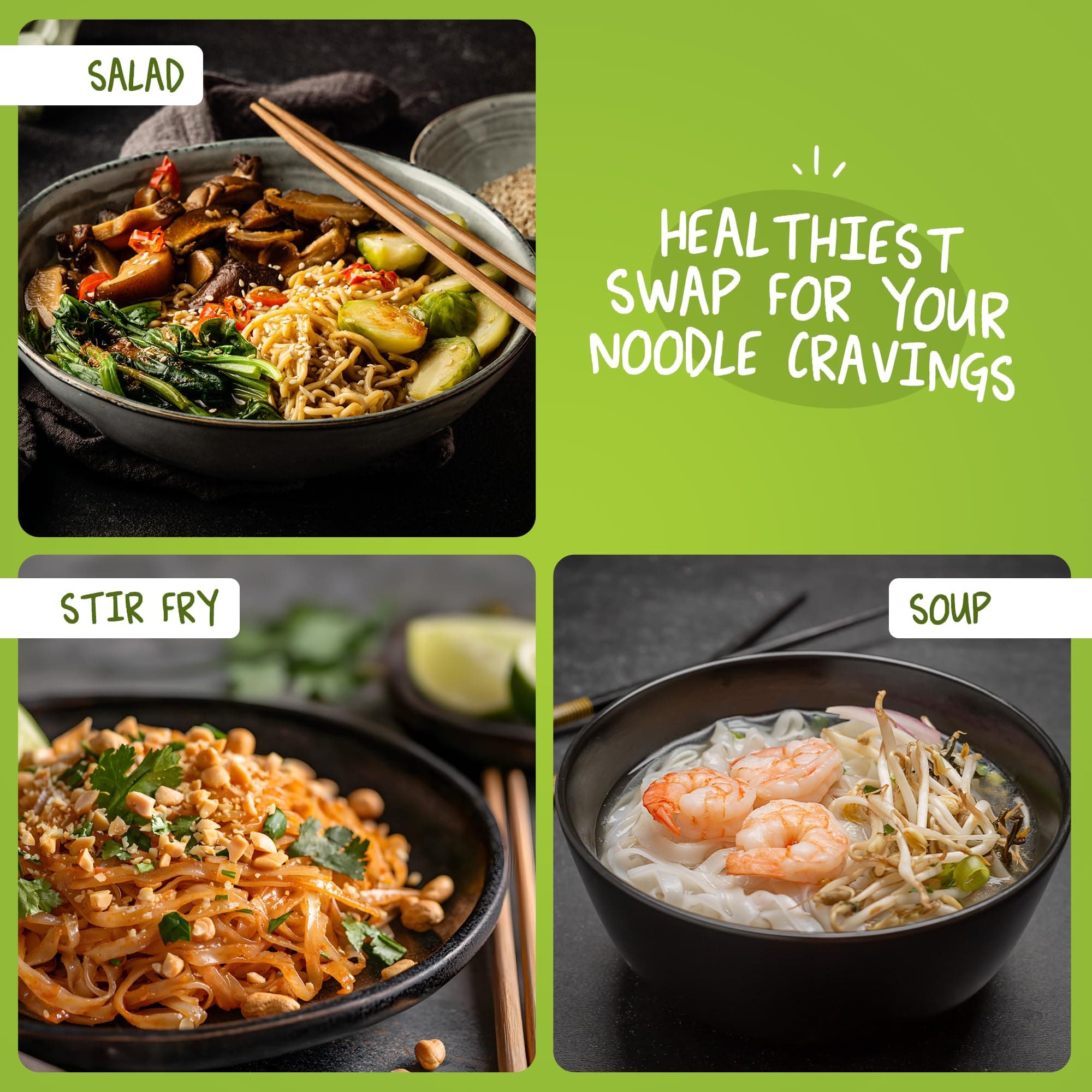 MOI SOI Shirataki Udon Noodles, 250g | Low Carb 6Kcal Only | Keto Friendly | Gluten Free | Vegan Friendly | Good for diabetics | Low Calorie Konjac Miracle Noodles | Fat-Free | Ultra-Low Calorie Konjac Miracle Noodles — image 5