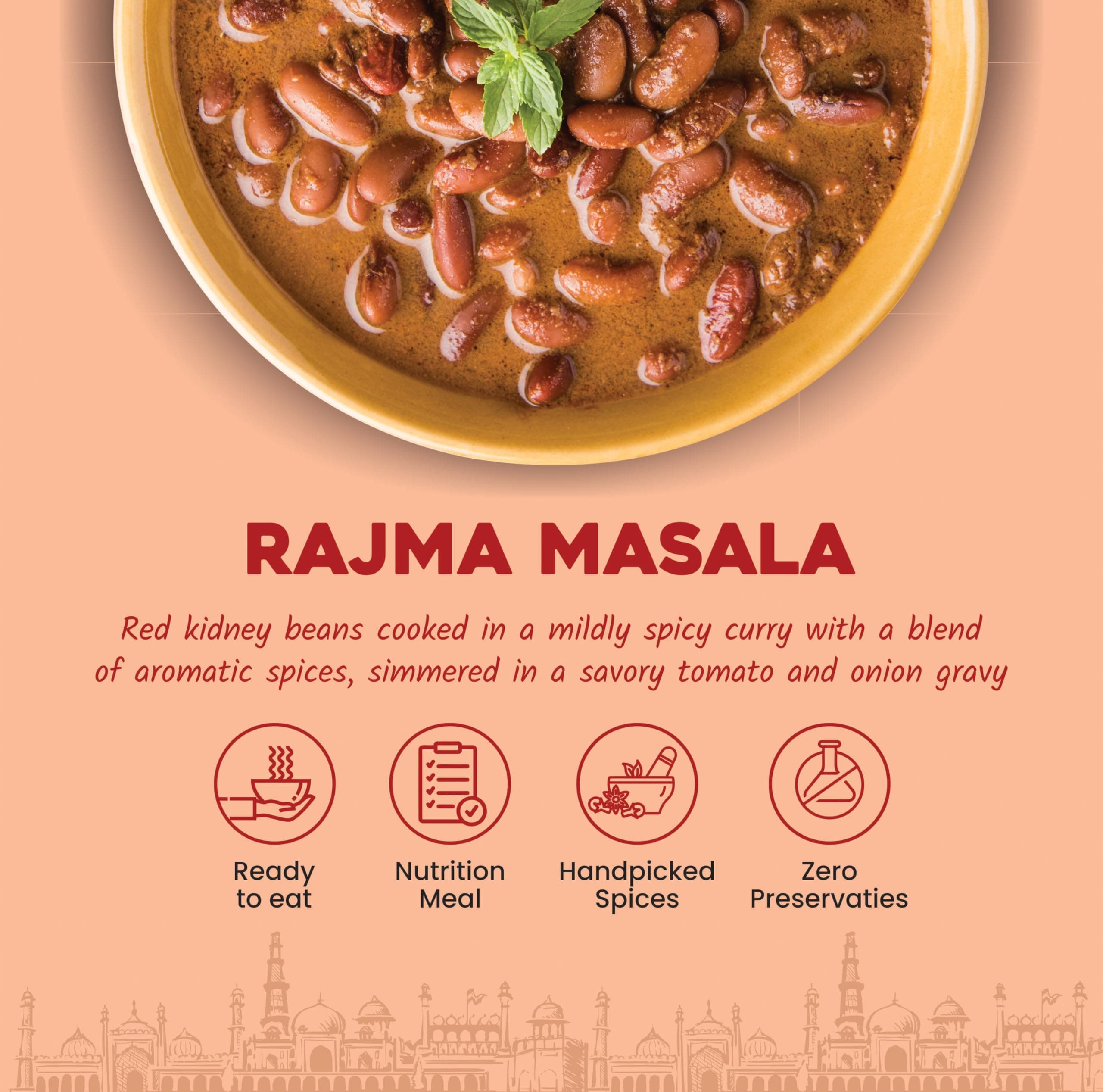 Chandni Chowk Ready to Eat Rajma Masala, Pure Veg, Just Heat and Serve | Restaurant Style Ready to Cook Rajma Masala | No Preservatives Or Artificial Colors | 285gm Pack of 1 — image 8