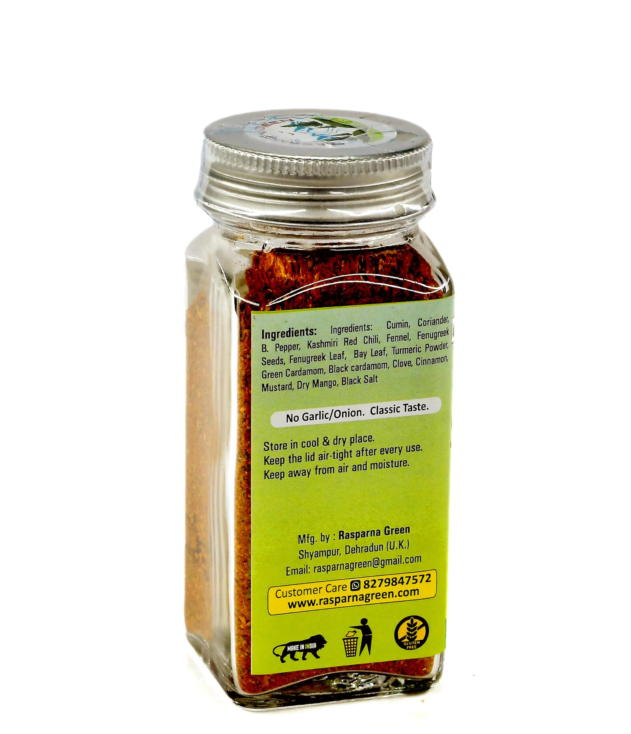 Rsaparna Green All Pure Homemade Satvik Sabji Masala Powder | No synthetic Flavor | No Garlic-Onion | Mild & classic Taste — image 2