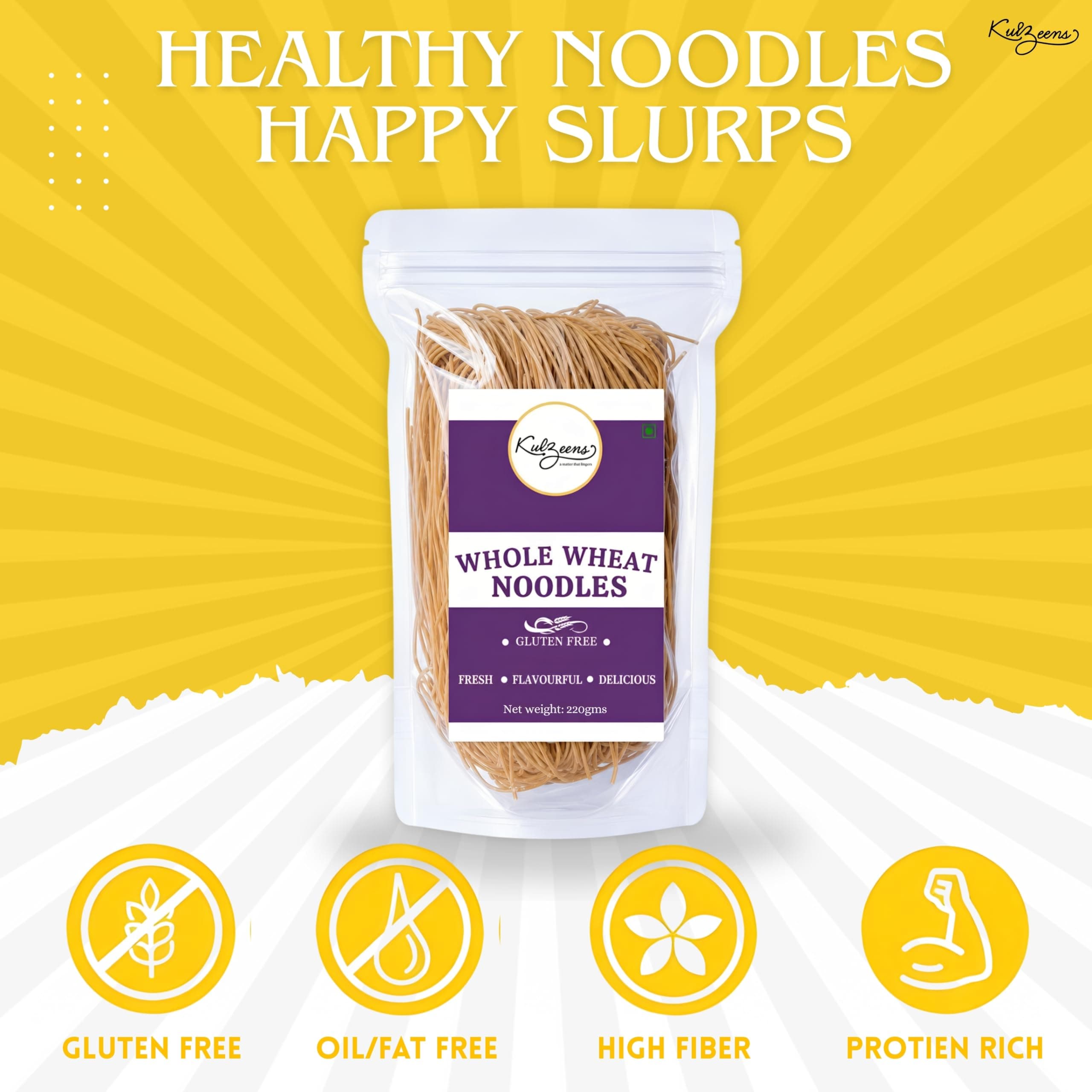 Millet Me by Kuizeens Whole Wheat Noodle - 110G |Protein & Fiber-Rich | Gluten-Free Delight | Easy-to-Make | No MSG | No Preservatives | Vegan & Wholesome |Jain | No Onion & Garlic — image 4