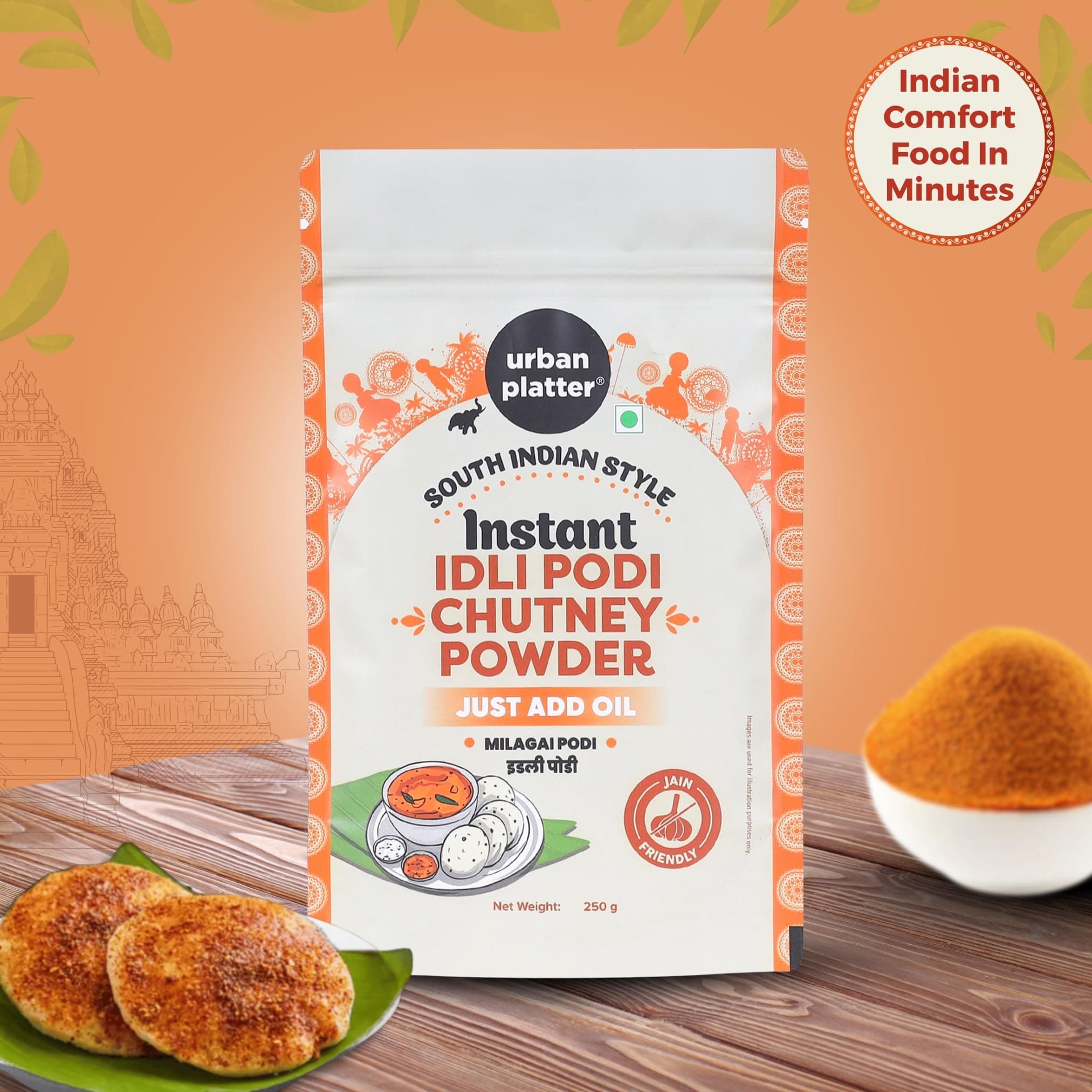 Urban Platter South Indian Style Instant Idli Podi Chutney Powder, 250g (Milagai Podi | South Indian Gunpowder | Ready-to-Use | Perfect for Idli, Dosa and Rice) — image 6