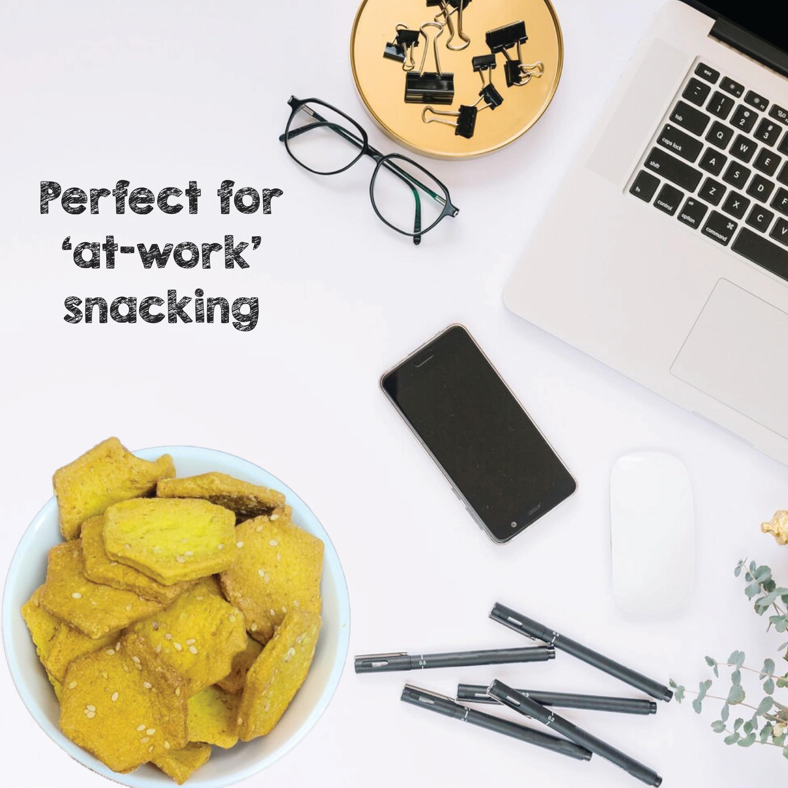 SelfCare By Suman Agarwal Cumin & Sesame Crackers Pack of 1 125g | Baked - Healthy - Vegan | Snacks - Namkeen - Grocery | Spicy Crunchy & Chatpata - Tea time Snacking | Jain & Travel Friendly — image 4