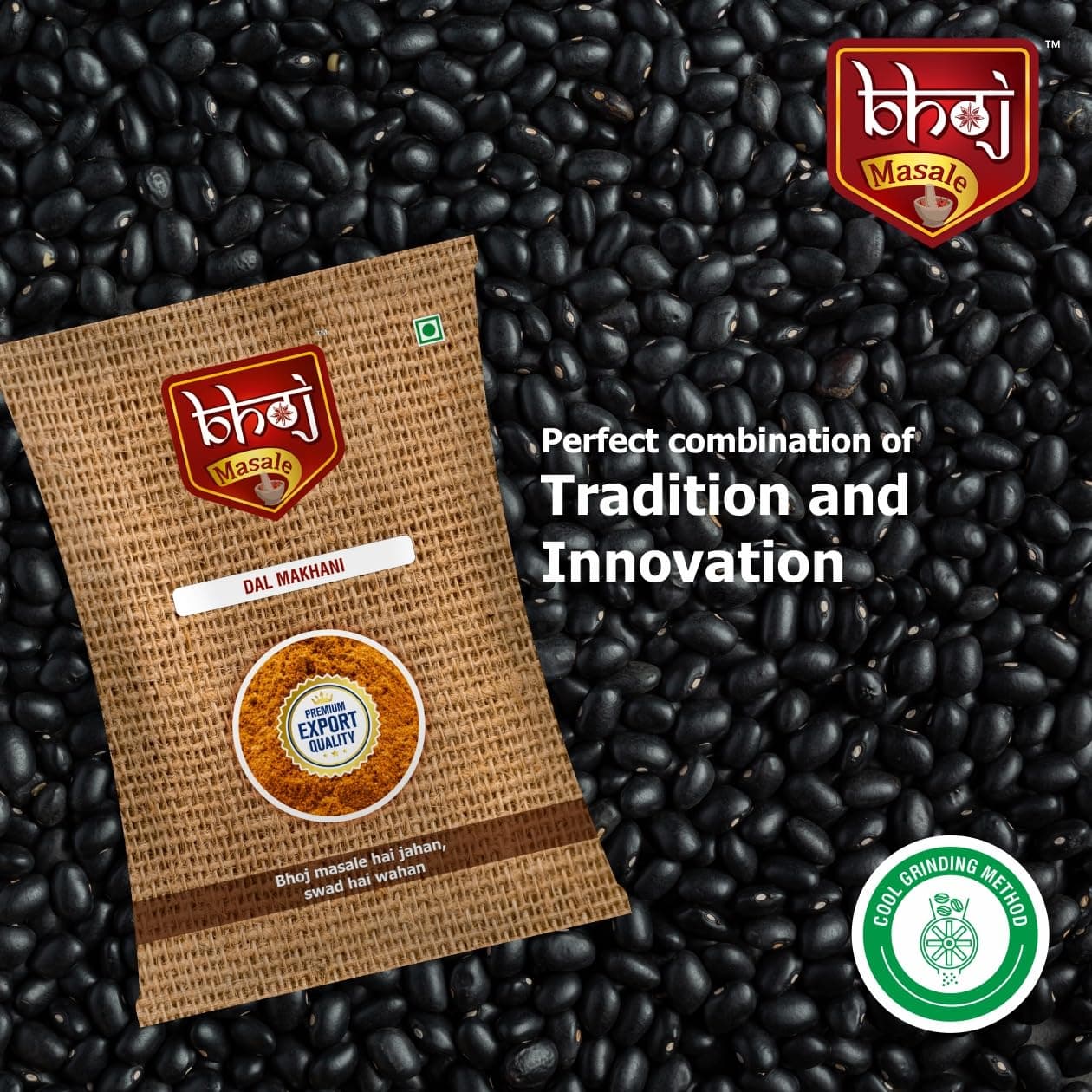 Bhoj Masale Dal Makhani Masala 100 GM | Dal Makhani Masala Natural And Fresh Authentic Spice Blend.No Colour, No Preservatives, No Onion & No Garlic (Jain Masala) — image 3