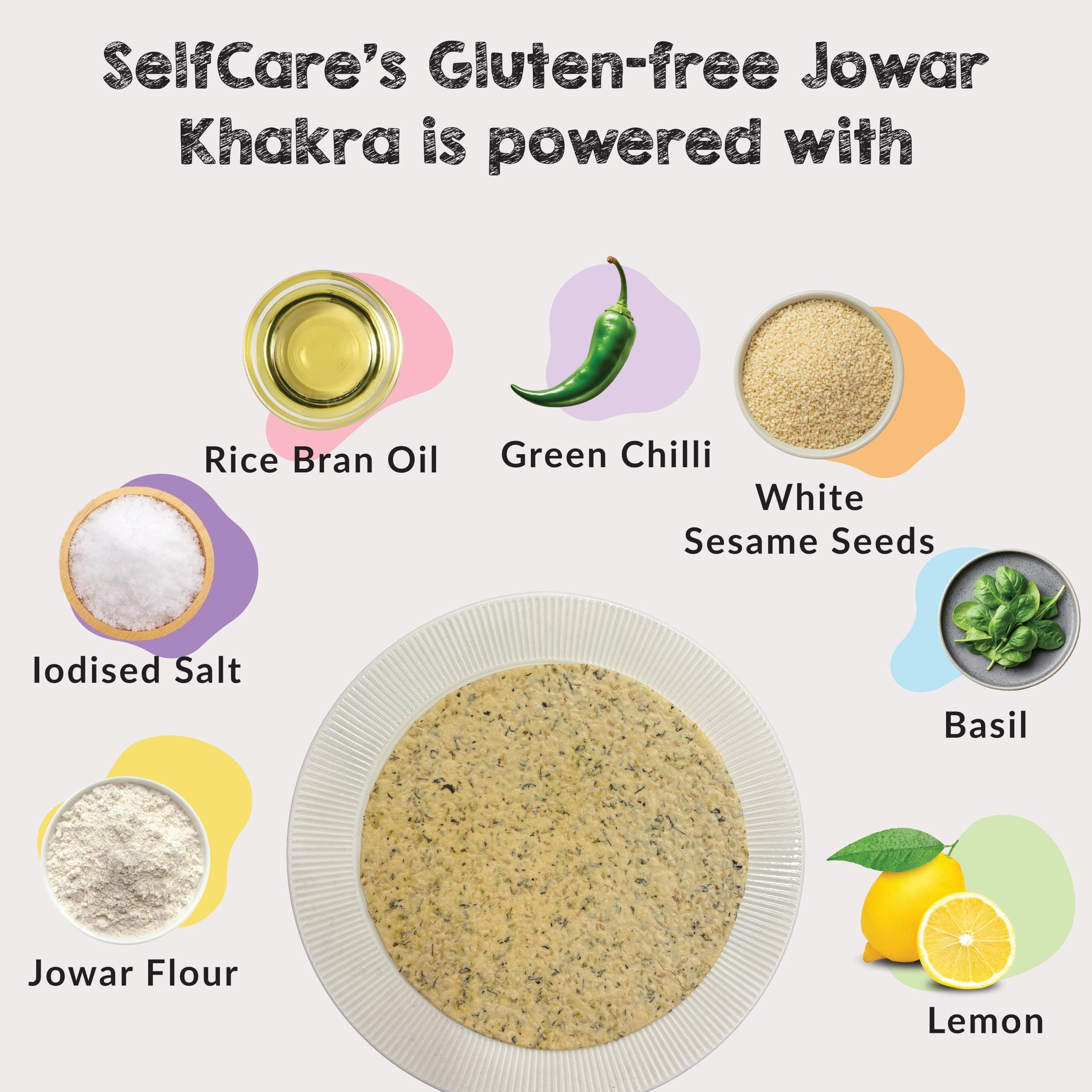 SelfCare By Suman Agarwal Gluten-Free Jowar Khakhra Pack of 1 250g | Roasted-Healthy-Snacks-Crackers-Namkeen-Grocery | Crispy & Chatpata - Tea time - Eat with Dip | Jain & Travel Friendly — image 2