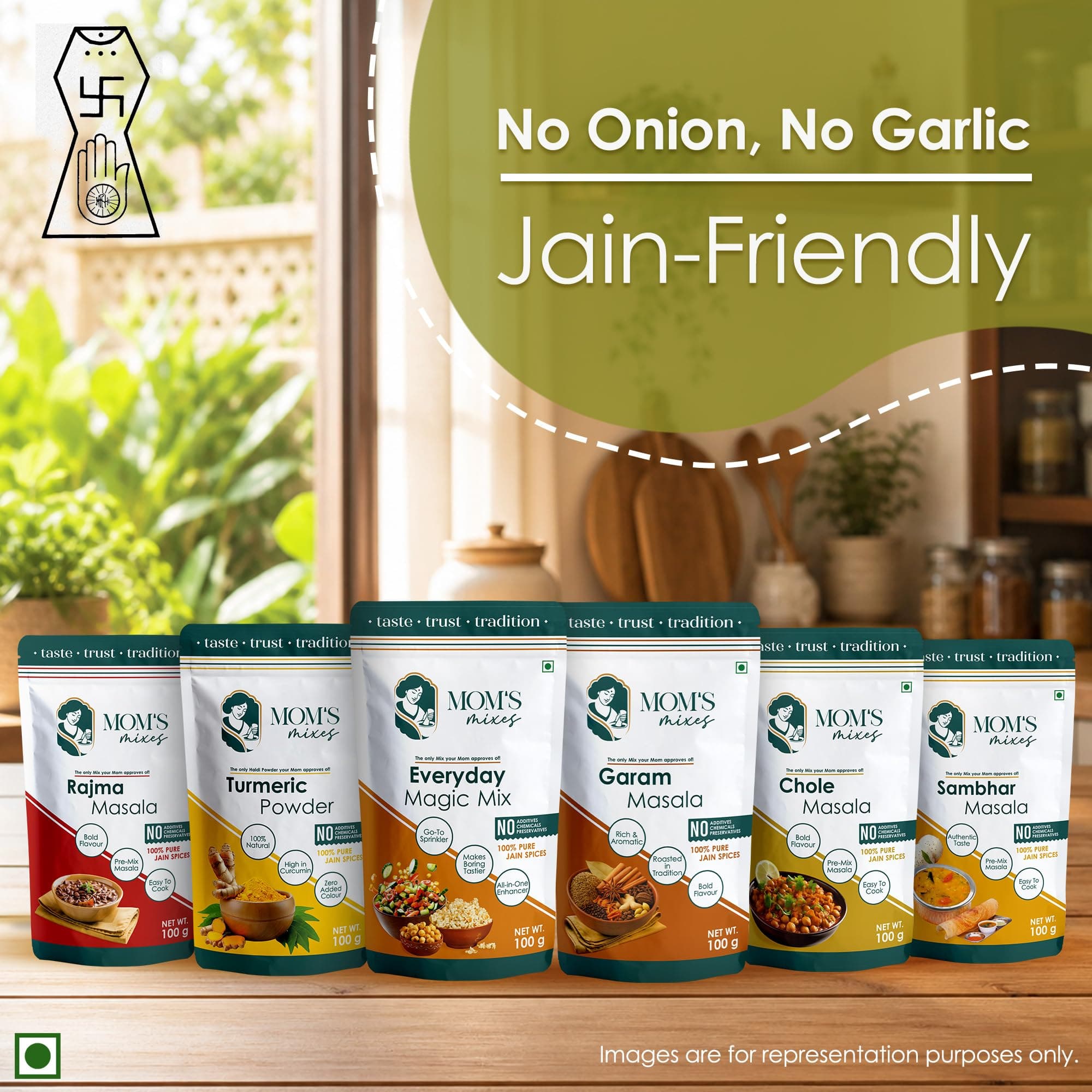 Mom’s Mixes Everyday Magic Mix | All-in-One Seasoning & Taste Enhancer | Chaat Masala & Peri Peri Alternative | For Snacks, Fruits, Salads & Meals | Jain Friendly (No Onion No Garlic) | Preservatives Free | Non GMO | 200g — image 11