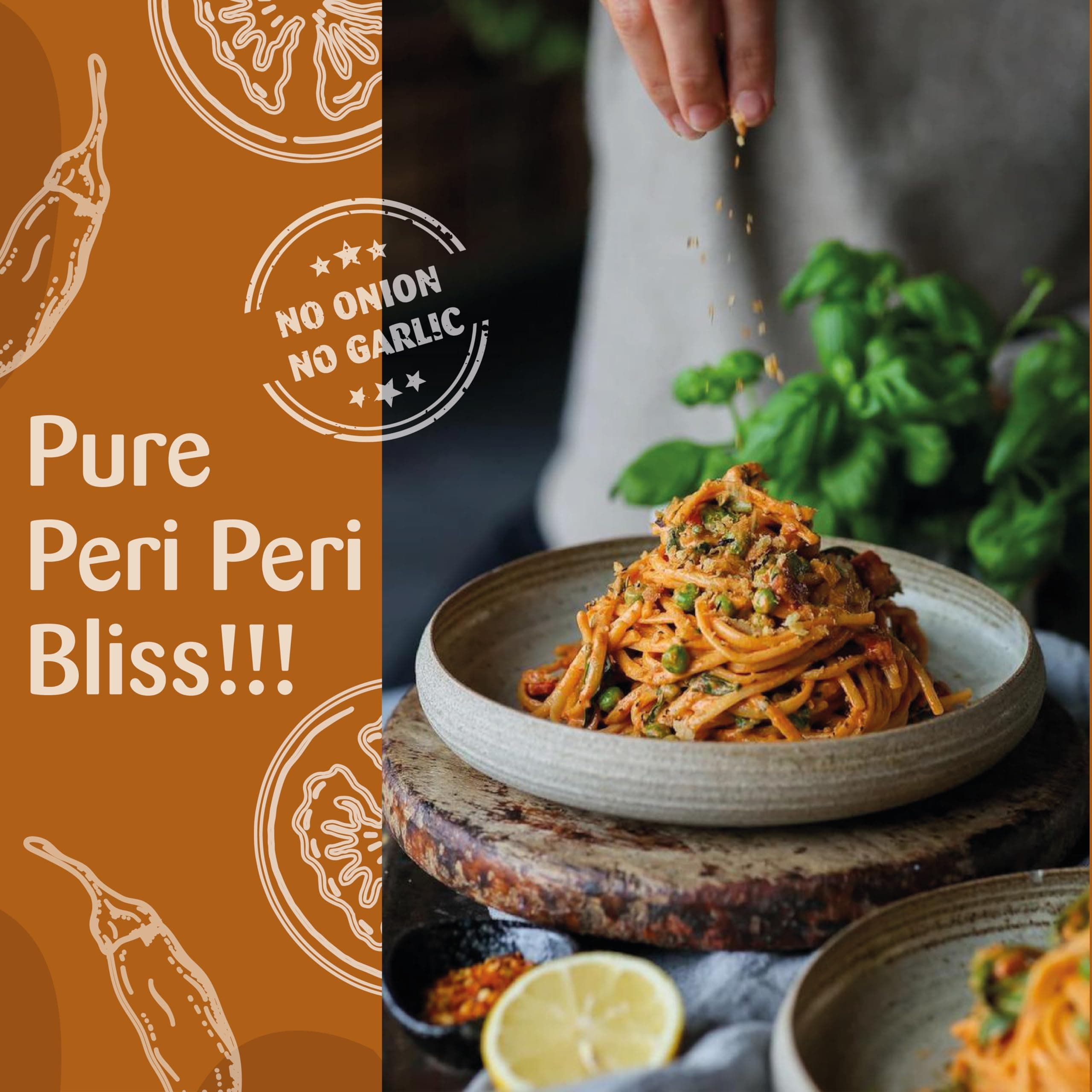 Omas Fresh No Onion On Garlic American Peri Peri Masala (Jain) for Pop-Corn, Makhana, Noodles, Sabji, Fried Rice | No Additives & Preservatives | 400g Big Saver Pack — image 4