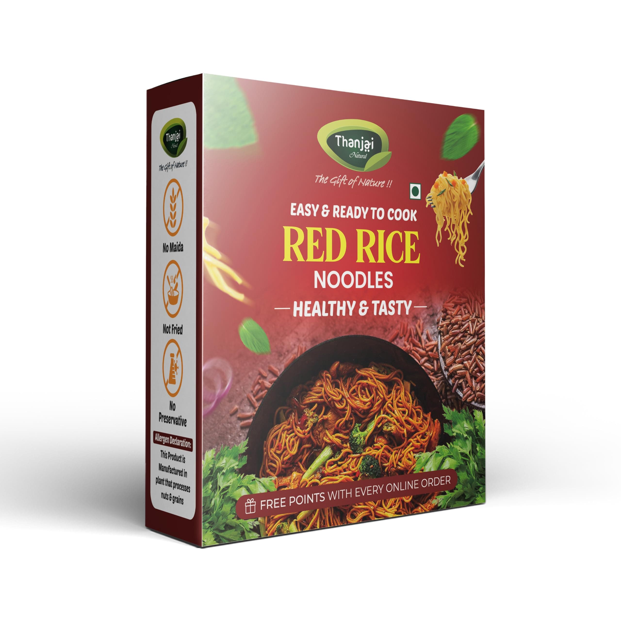Thanjai Natural Noodles Millet180g X 8 Variities (No Maida Hakka Noodles, Not Fried, No MSG, Classic and Mild 1440g) Little | Multi Millet | Pearl | Ragi Millets & Moringa Leaf | Red Rice | Wheat | Tomoto — image 8