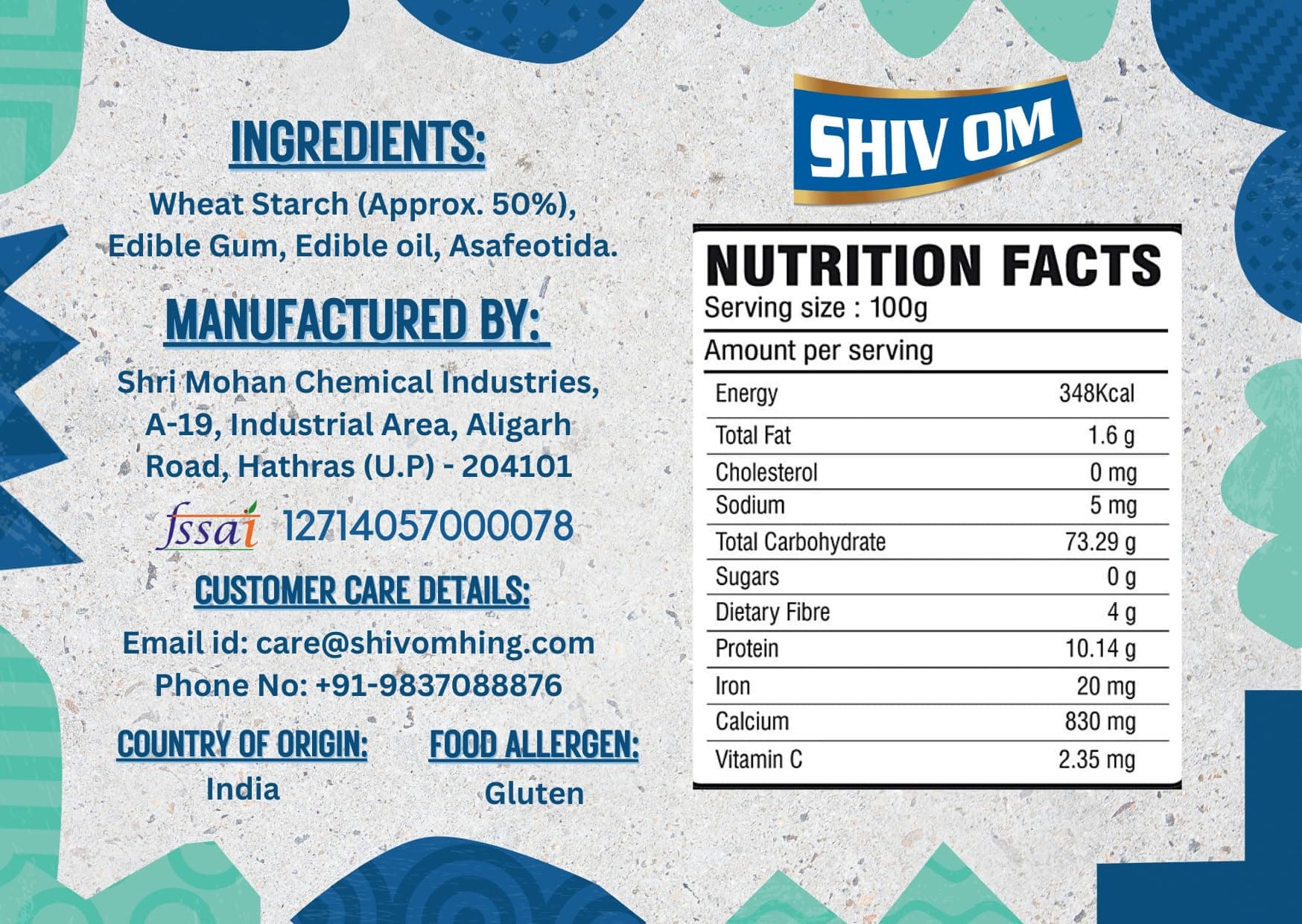 Shivom Brand Hathras Compound Hing Powder - 200 Gm | Agmark Certified By Govt. | For Daily Use - No Garlic, No Onion |100% Healthy & Aromatic Compounded Asafoetida / Heeng Powder|Pack Of 2 X 100Gm. — image 3