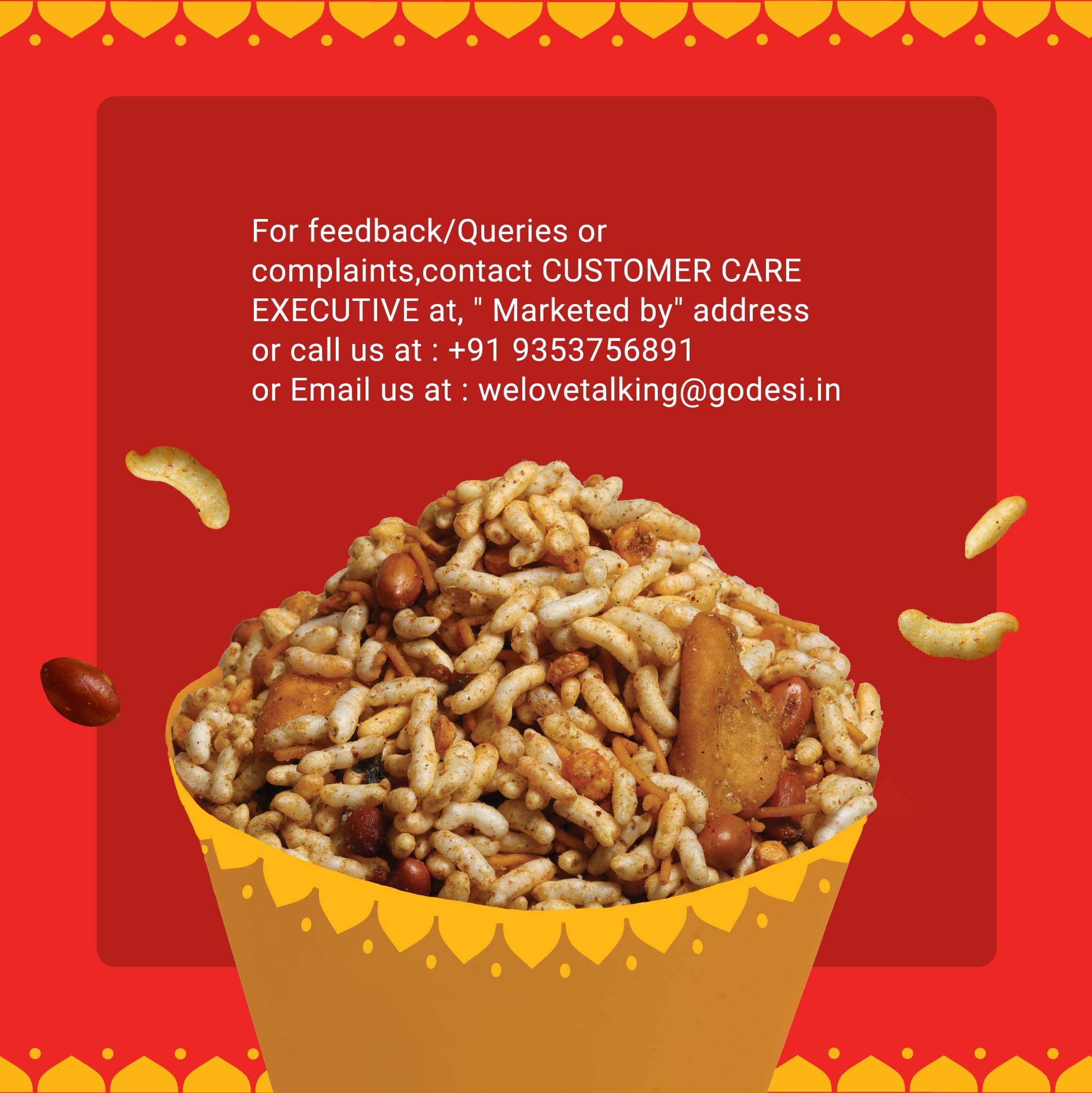GO DESi Kolkata Jhalmuri Bhel, No Palm oil 100 grams pack of 2 — image 7