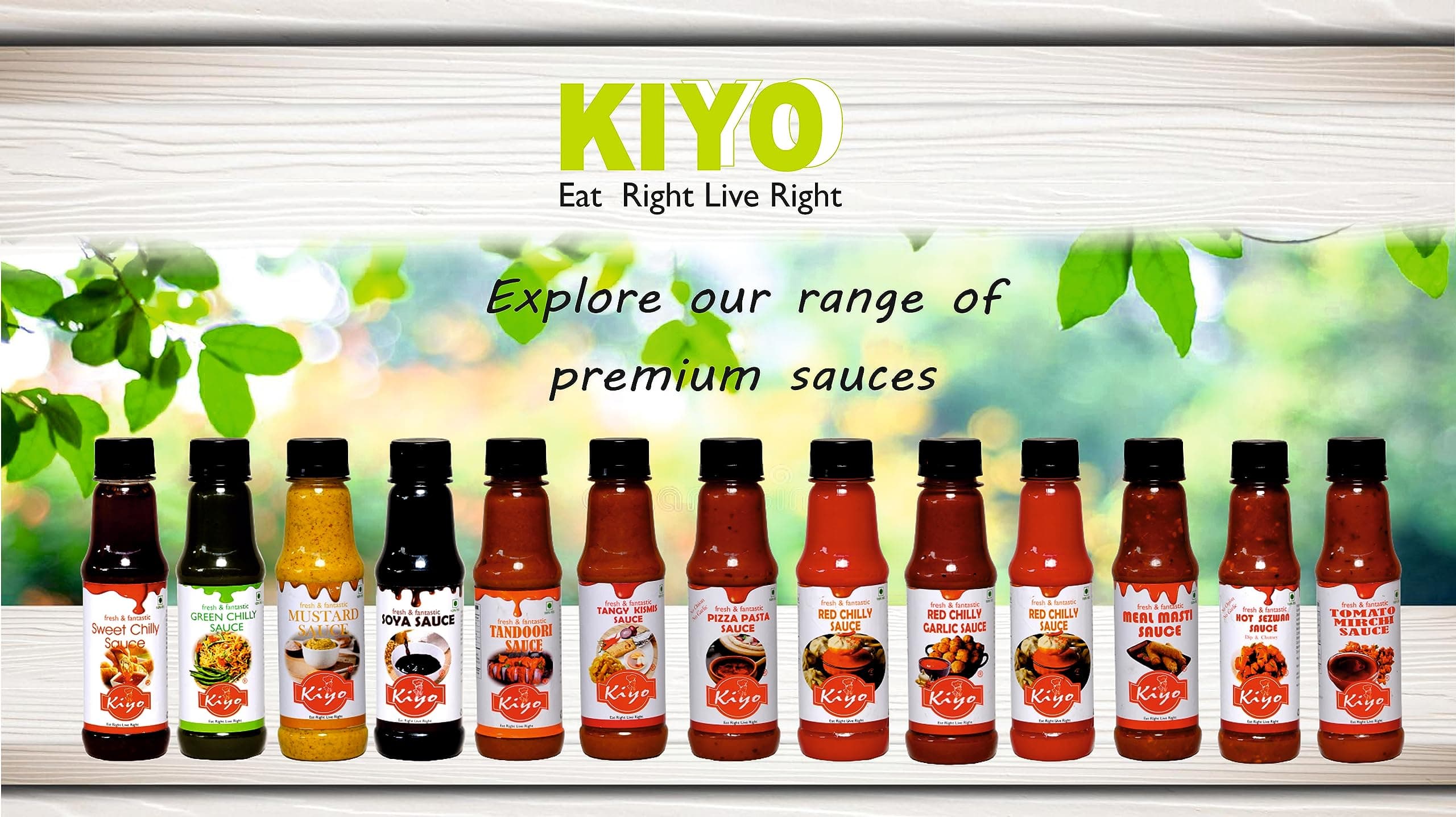 KIYO Fresh Pizza Pasta Sauce || No Onion & No garlic || 100% Natural & Vegan Ingredients || No Added Flavours & Colours || Enjoy It with Pizza, Burger & Pasta in Fresh Pantry 200 gm (Pack Of 4) — image 6