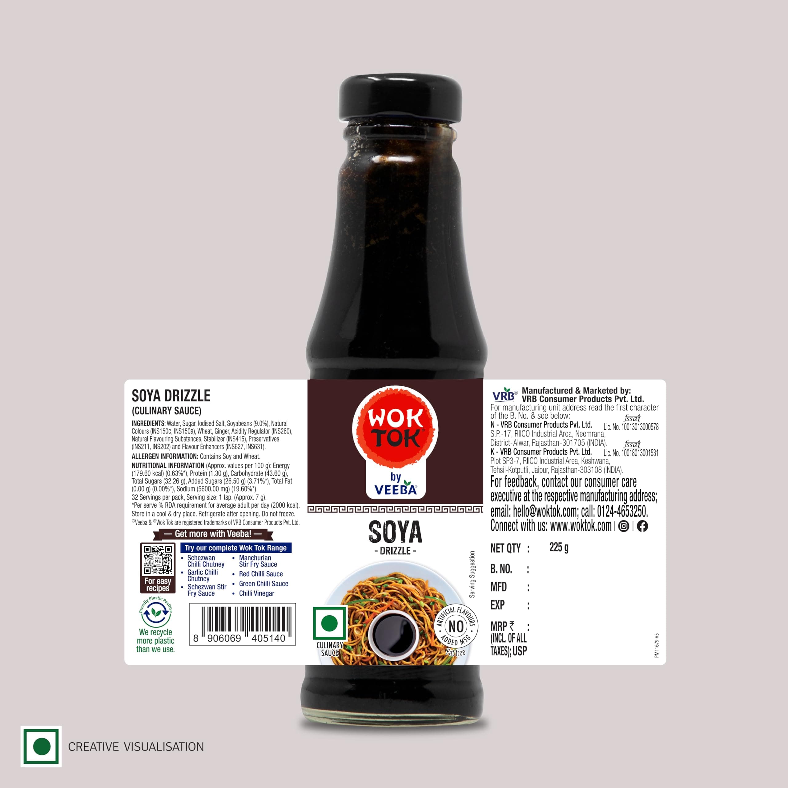 VEEBA Wok Tok Soya Drizzle (225 G) — image 10
