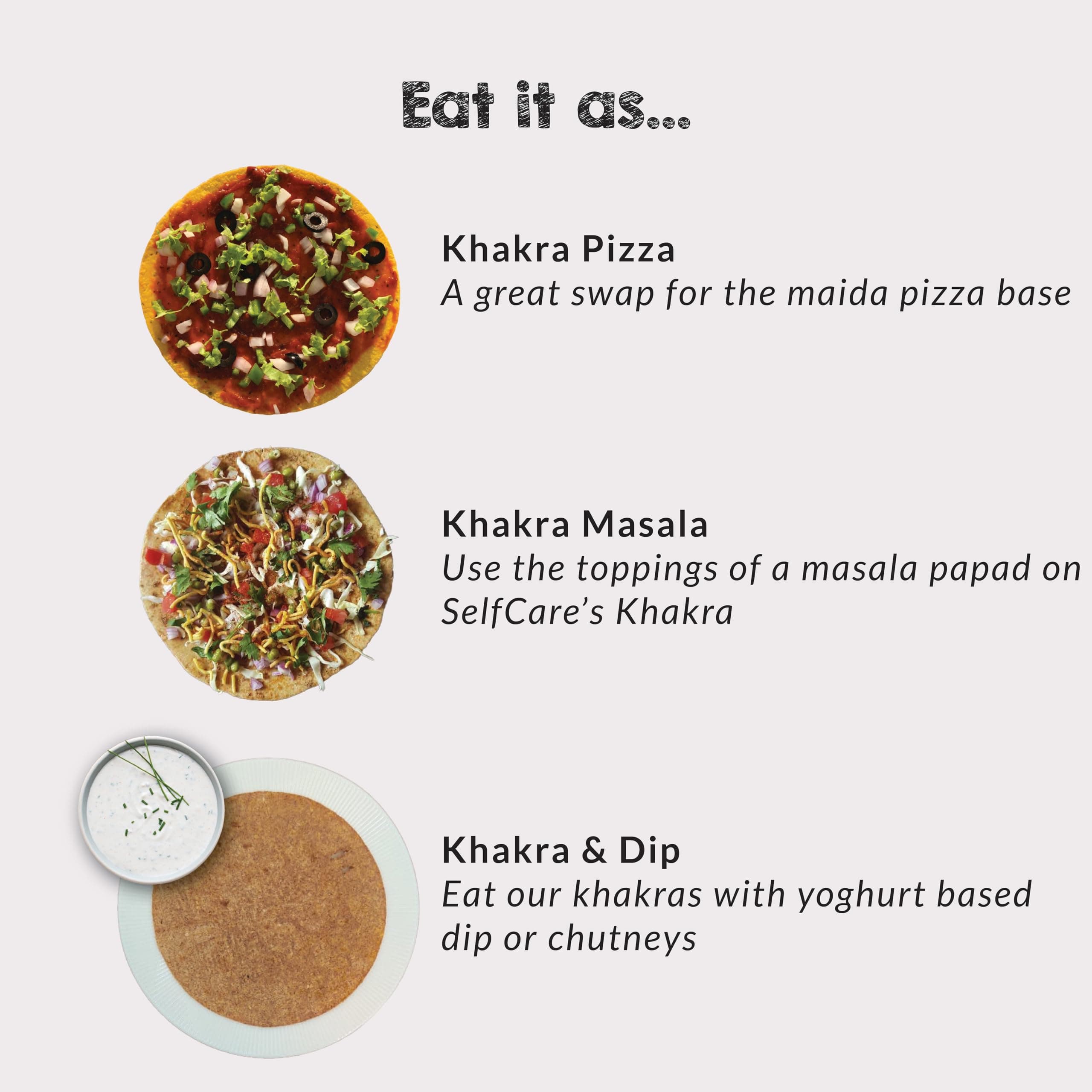 SelfCare By Suman Agarwal Ragi Khakra Pack of 1 250g | Roasted-Healthy-Snacks-Crackers-Namkeen-Grocery | Crispy & Chatpata - Tae time - Eat with Dip | Jain & Travel Friendly — image 6