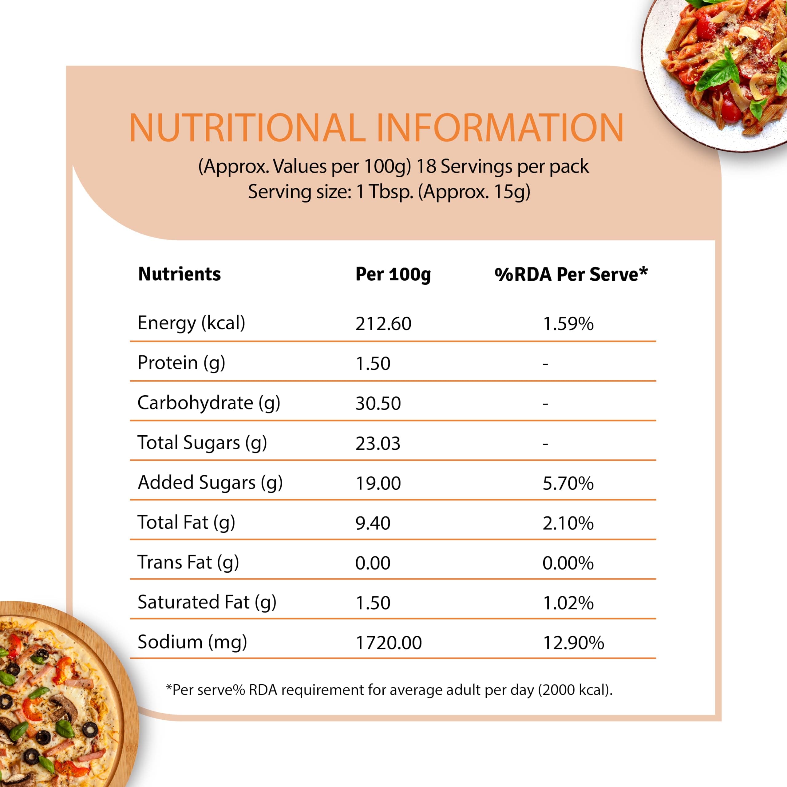 VEEBA Pasta & Pizza Sauce Herby Tomato - No Onion No Garlic (280G) — image 2