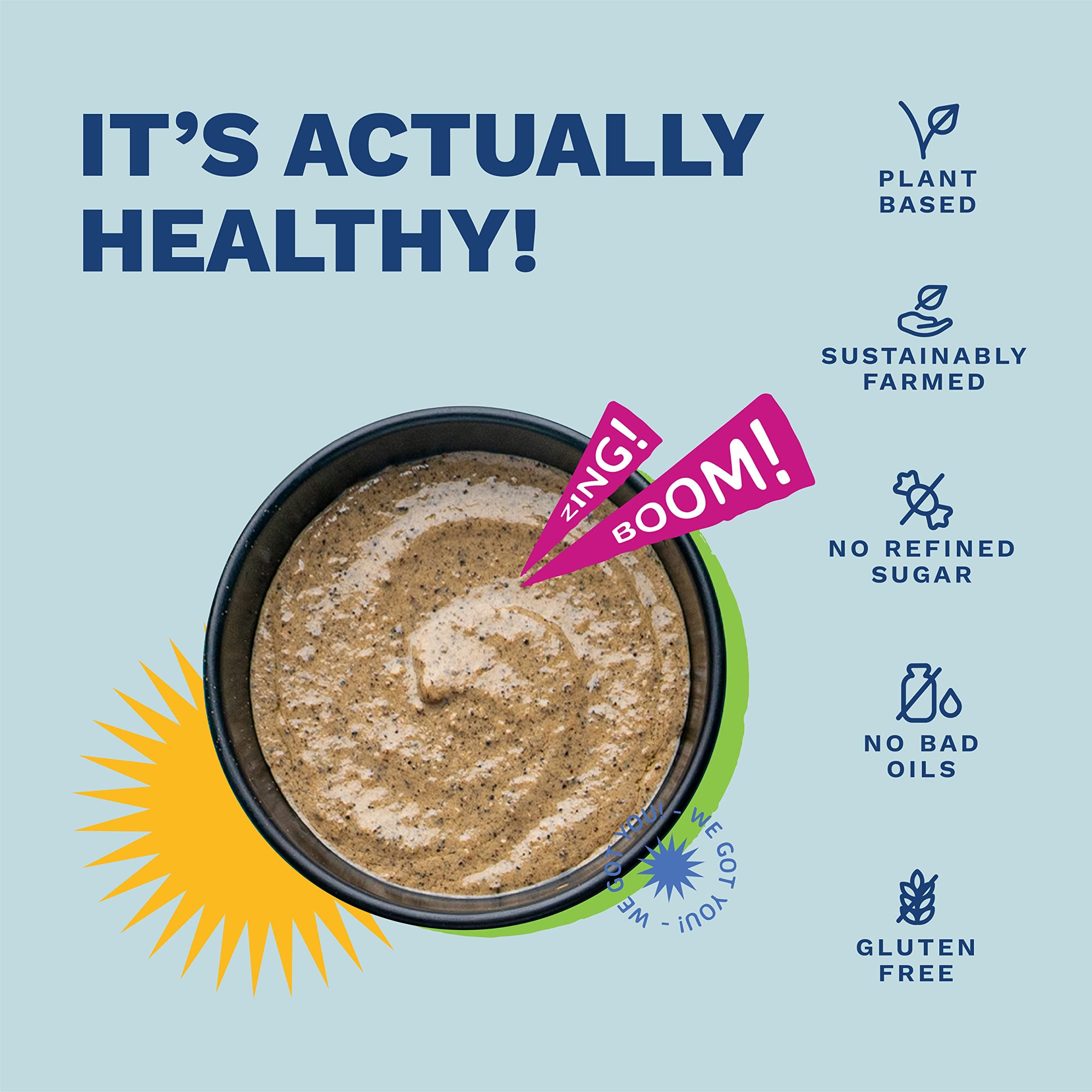BOOMBAY Black Pepper Vegan Mayo 190g | Nothing Artificial | No Bad Oils | No Refined Sugars | Plant Based | No Onion or Garlic | Use as a Curry Paste, Pasta Sauce, Spread on Bread — image 4