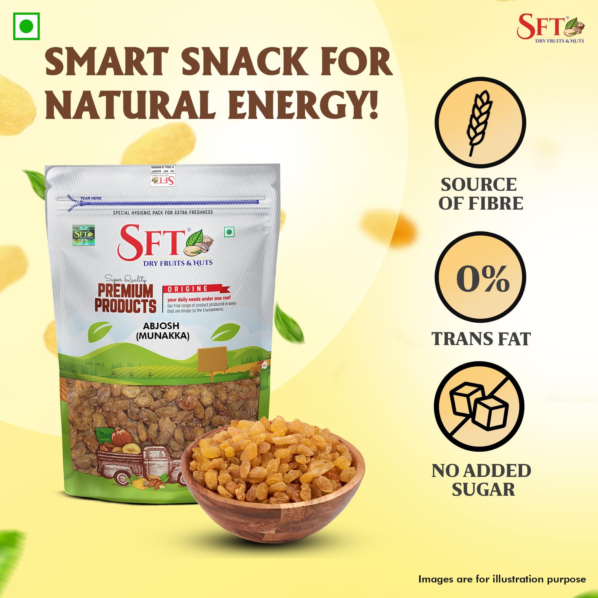 SFT Raisin with Seed (Munakka) Abjosh 1 Kg — image 6