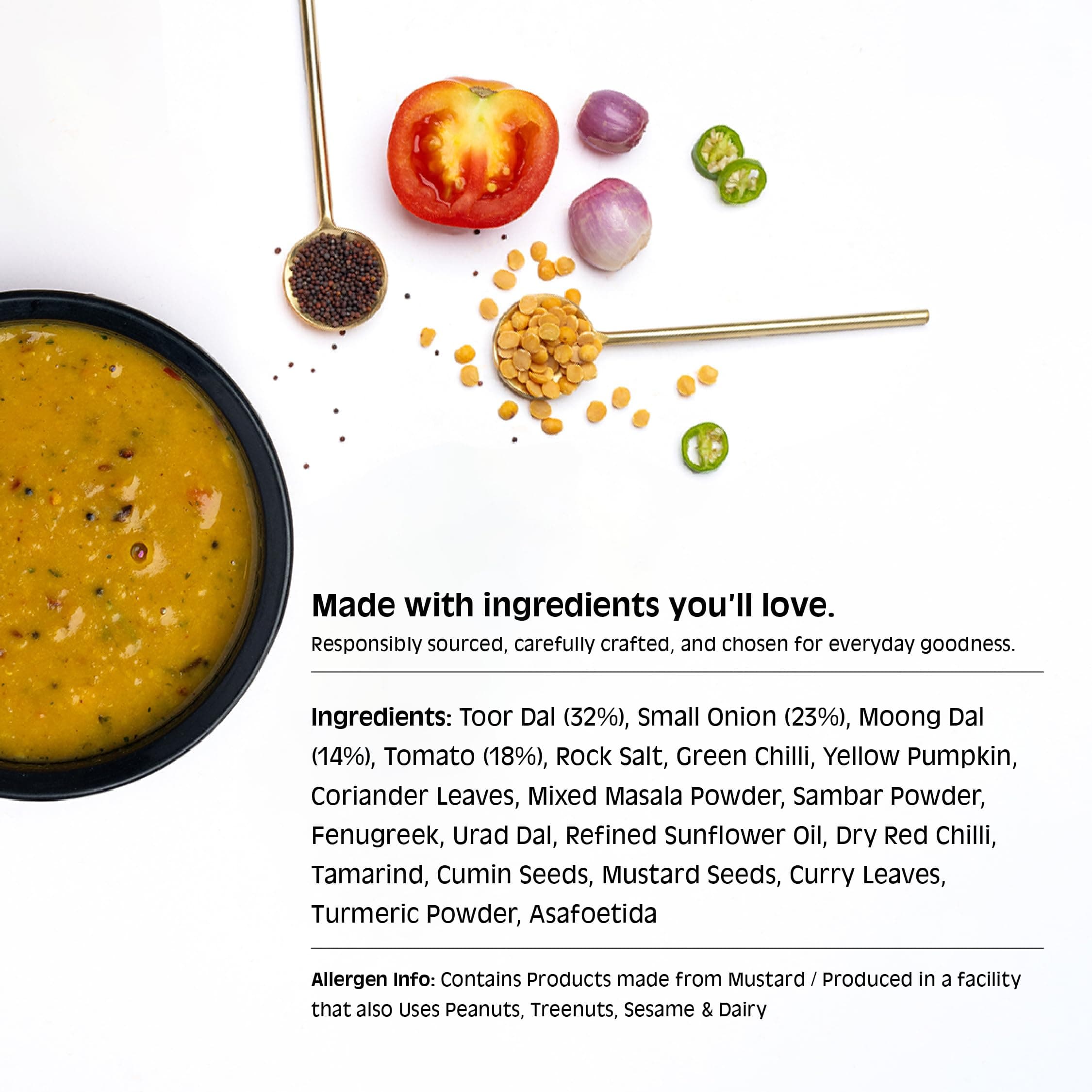Chutnefy Tiffin Sambar | 75g Freeze-Dried Instant Dry Mix | Just Add Water to make 5-6 servings (375g) | 0% Preservatives or Additives — image 5