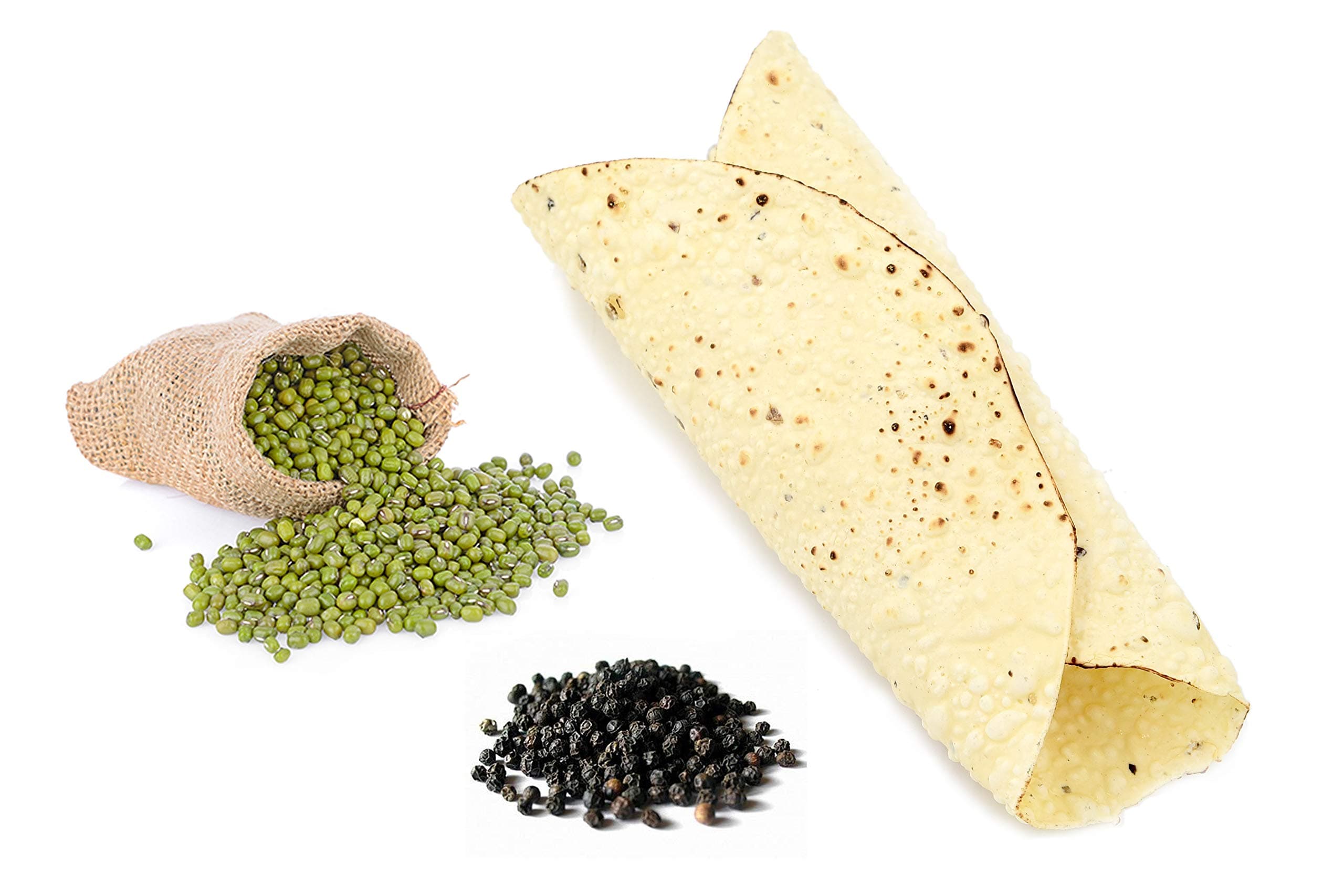 Timeless Food Moong Special Papad 800g | Plain Mungdal Saji Papad | Authentic Sardarshahar Snack — image 2