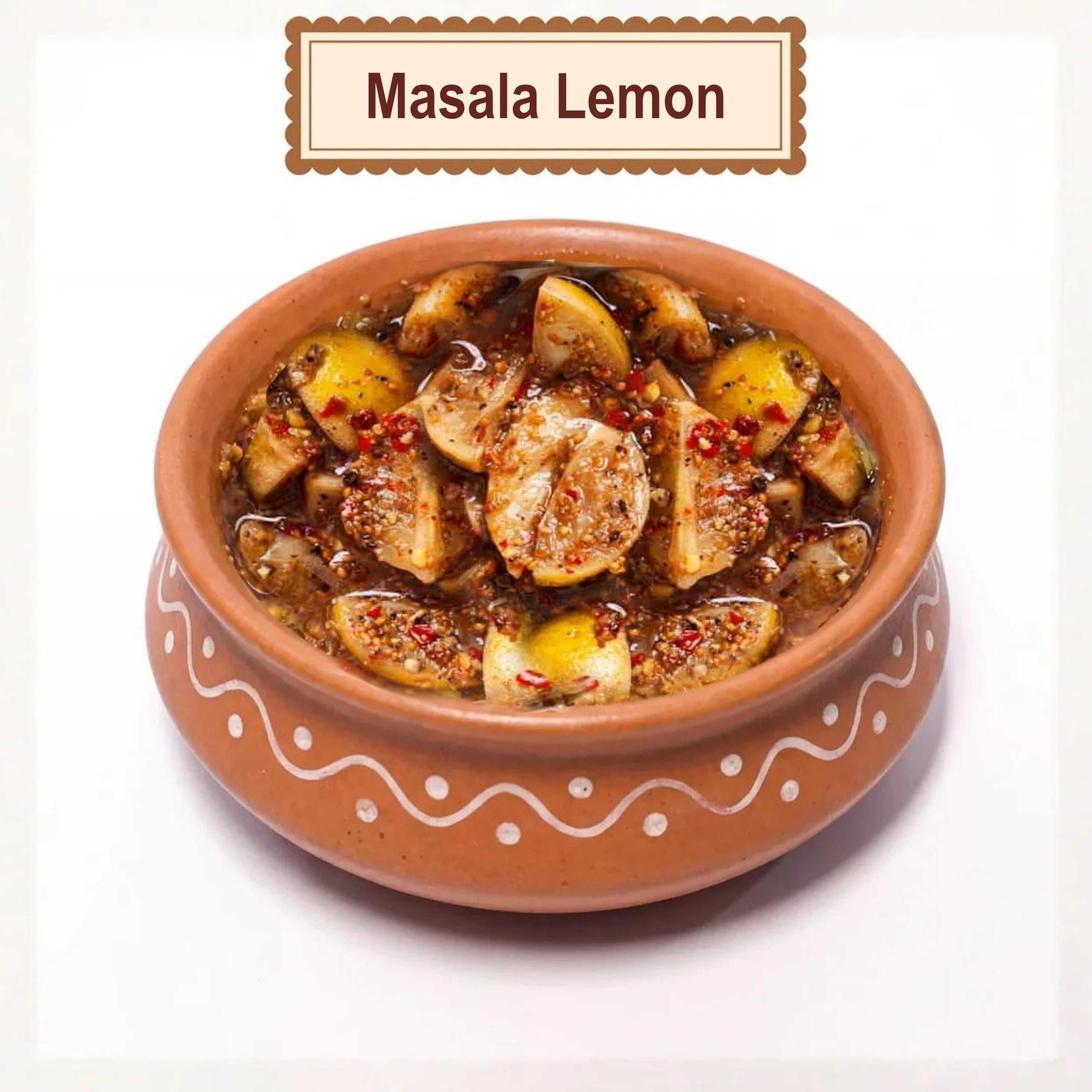 Ramdev Masala Lemon Pickle 350g Organic | Indian Homemade Nimbu ka Achar with No Onion & Garlic | Masala & Sour Oil-Free Pickle | Traditional Grandma-Style Recipe | Organically Processed — image 2