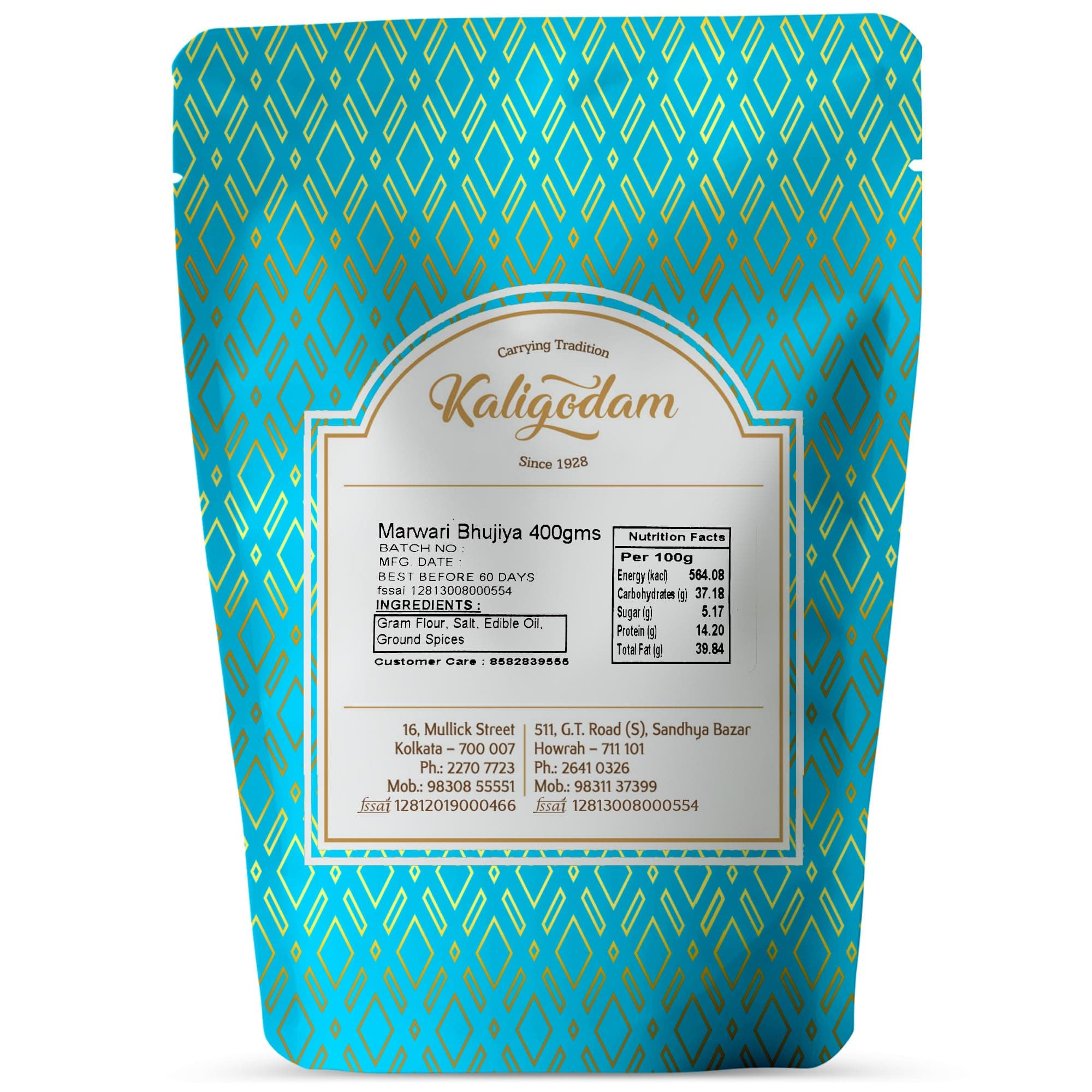Kaligodam Marwari Bhujia Combo (2 x 400g) – Authentic Rajasthani Namkeen | Crispy & Spicy Tea-Time Snack | Cold-Grinded Besan & Handpicked Spices | No Onion, No Garlic | Ready to Eat | 100% Vegetarian — image 9