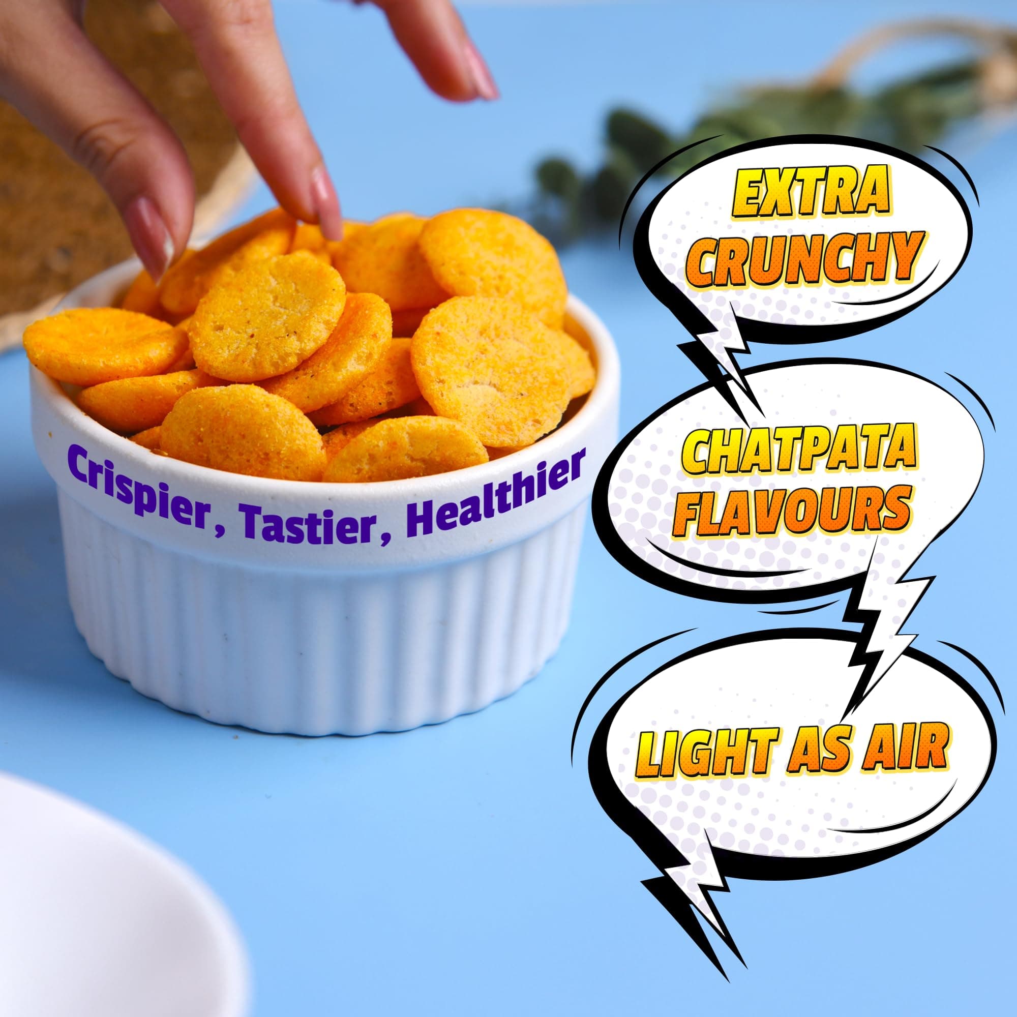 The Healthy Binge Try Them All Snacks Combo - Baked Millet Chips, No Palm Oil, Protein Rich, Healthy Snacks for Kids and Adults | Chips Combo ( Pack of 7 ) — image 3