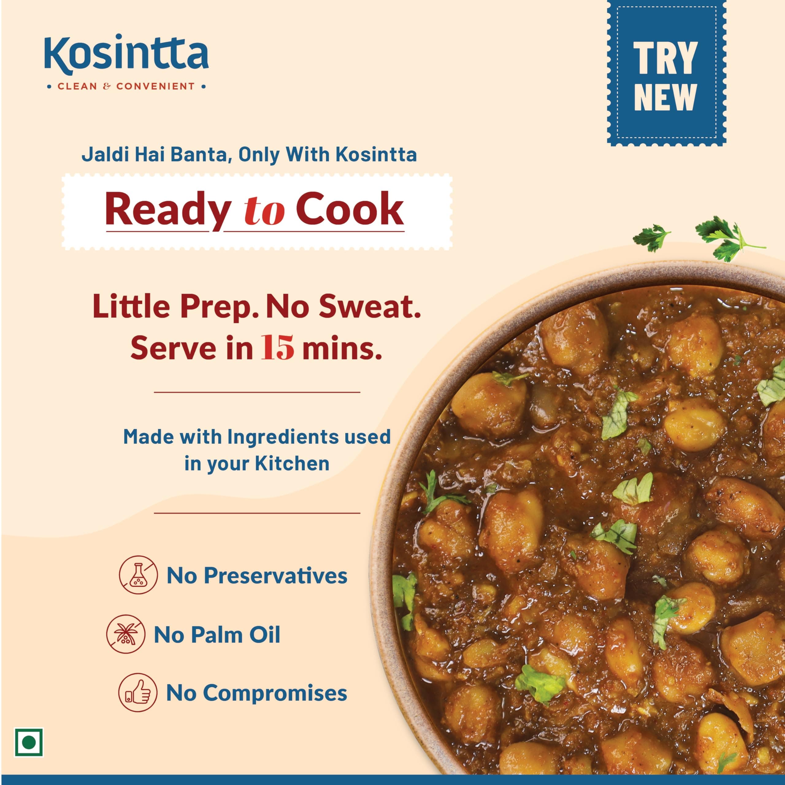 Kosintta Jain Veg Kadhai Gravy Paste | No Onion No Garlic | Ready to Cook Kadai Masala | Instant Indian Curry Base | Restaurant Style Sabzi Gravy | Satvik Pure Veg | Quick & Easy Meal Solution | 100g — image 8