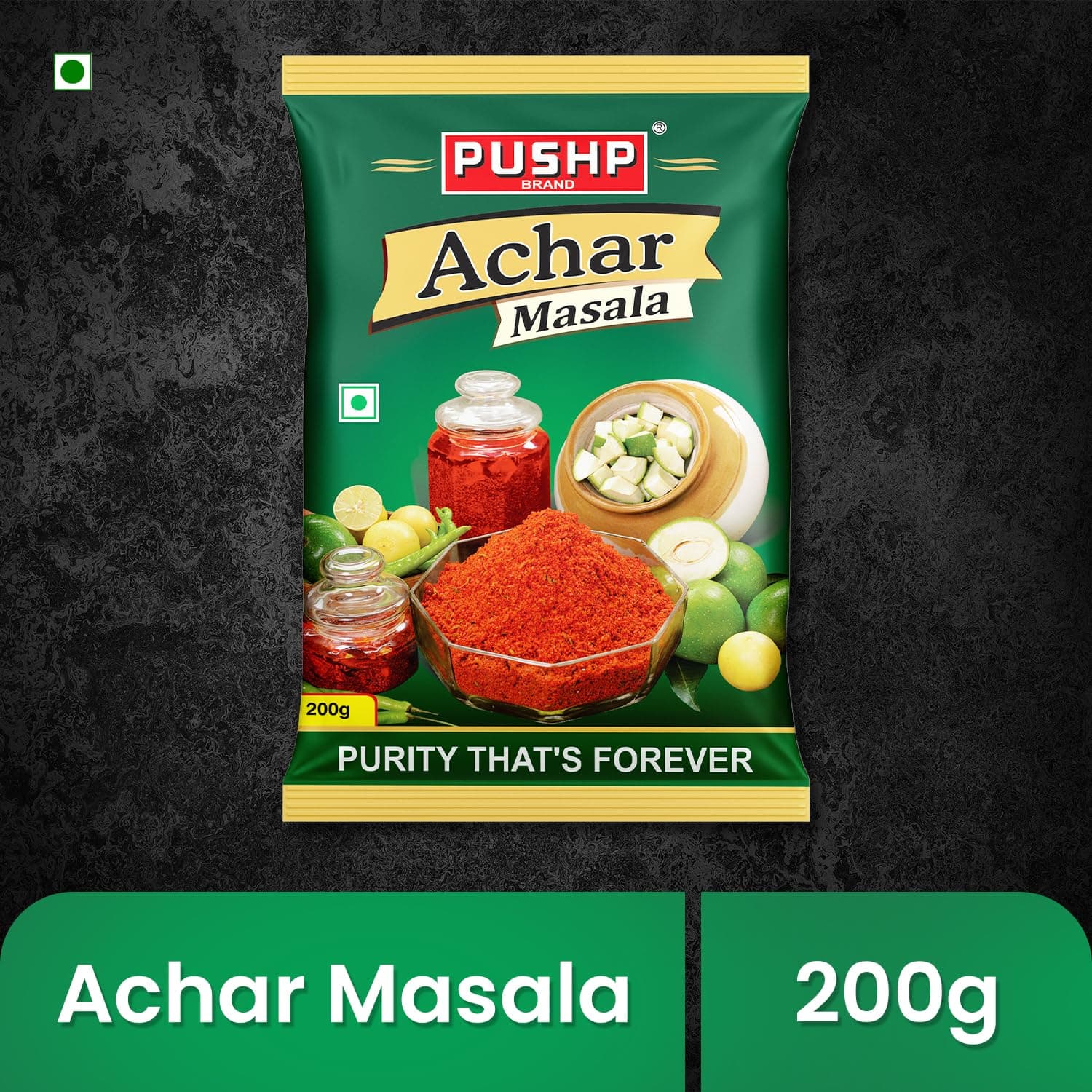 Pushp Brand Achar Masala | 200 G | Premium Blend of Traditional Spices | Ready-to-Use Pickle Mix | Authentic Homemade Pickle Masala | No Added Preservatives — image 3