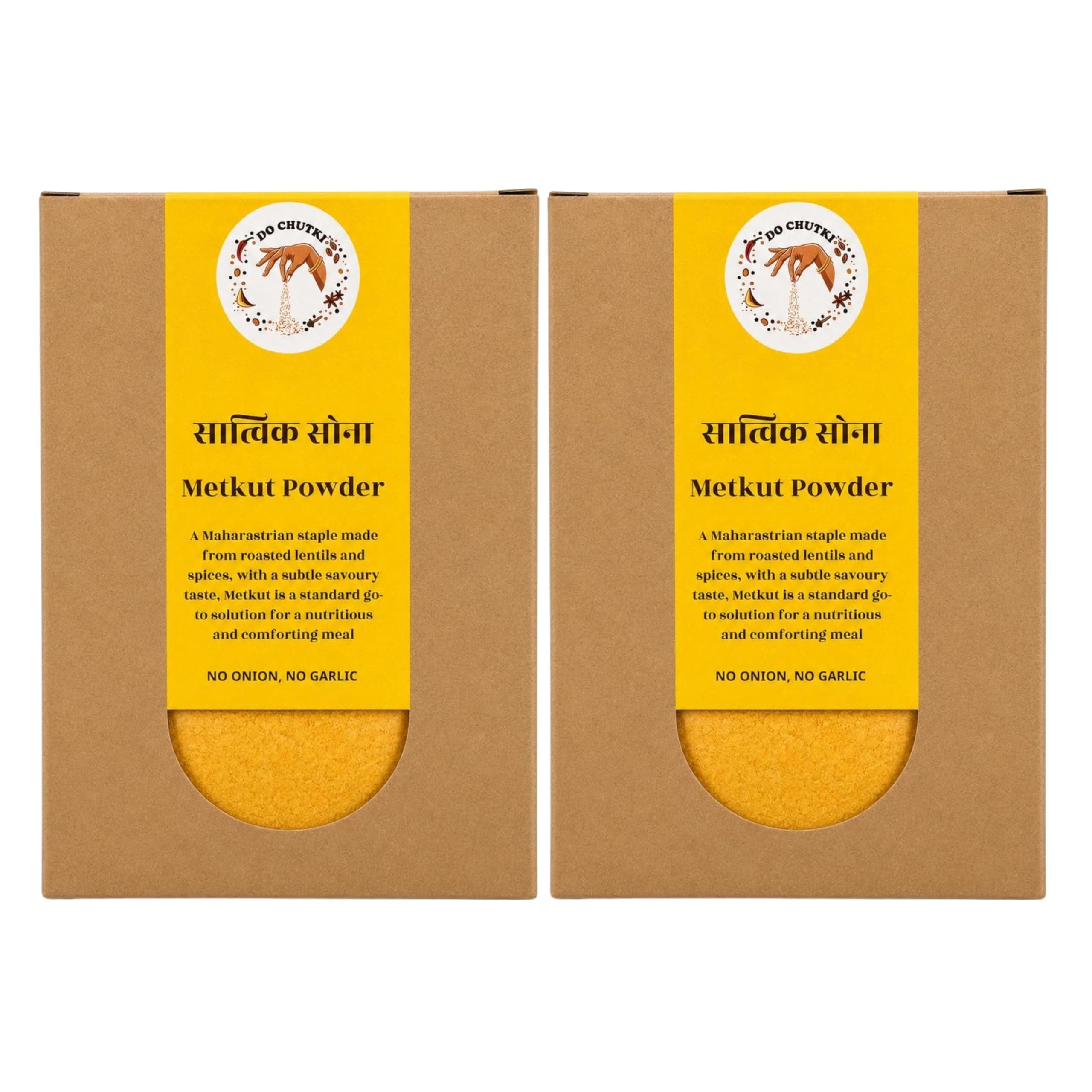 Do Chutki Metkut Powder 100g (Pack of 2) - Traditional Maharashtrian Metkut | for Idli, Dosa and Ghee Rice | No Onion, No Garlic | No Preservatives