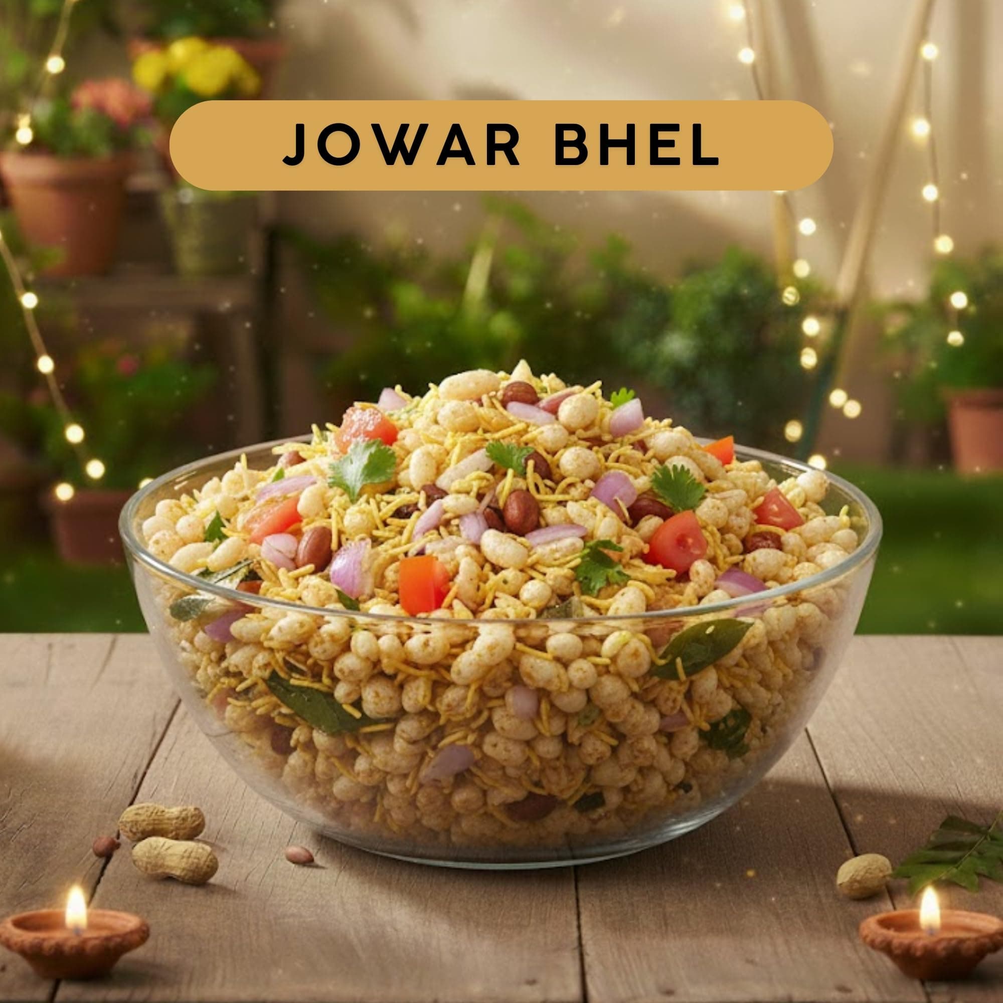 Aadhyaa Jowar Bhel/Chivda (Jain Special), Traditional Indian Snack Mix, Festive Guilt-Free Munching 150gm (Pack of 3) — image 3