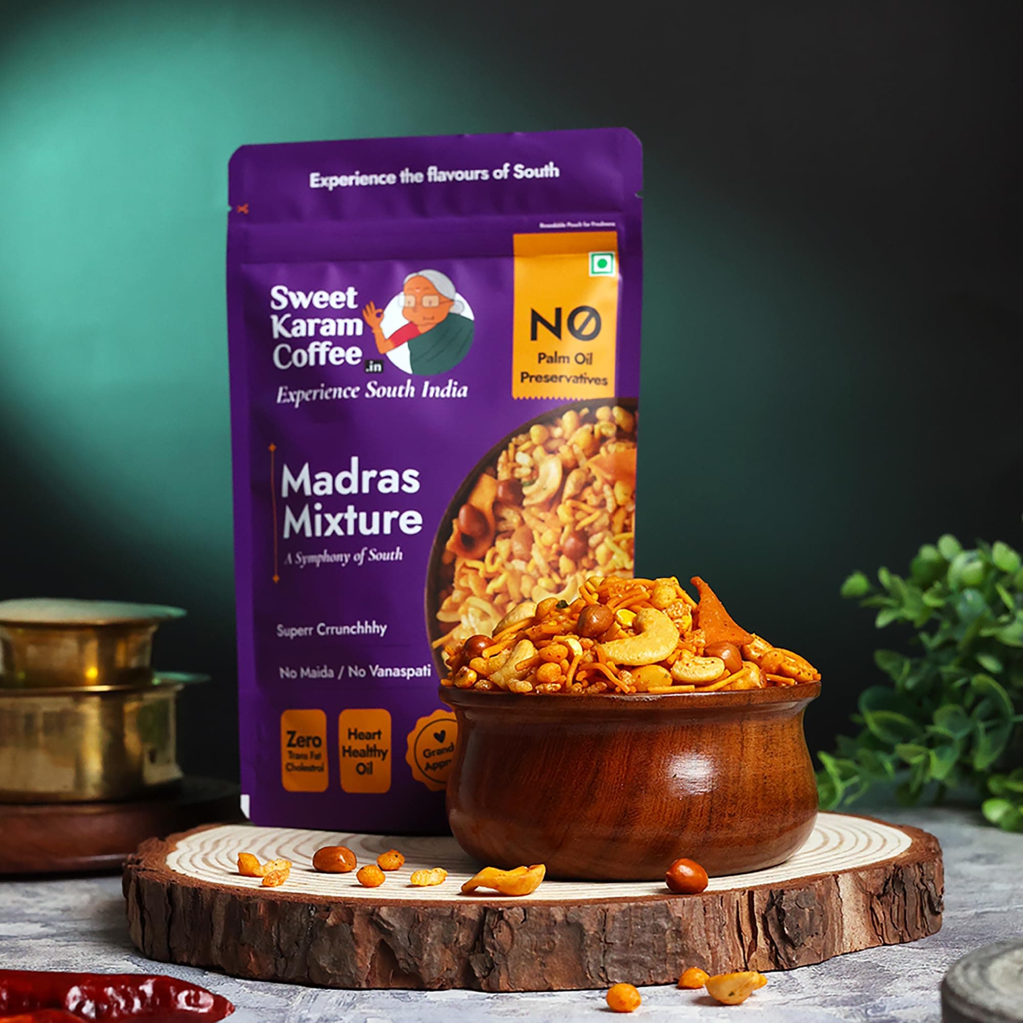 Sweet Karam Coffee Special Madras Mixture – 200grams | No Palm Oil or Preservatives | Authentic South Indian Namkeen Snack | Crispy & Fresh Homemade Taste | Perfect Tea-Time Savory — image 3