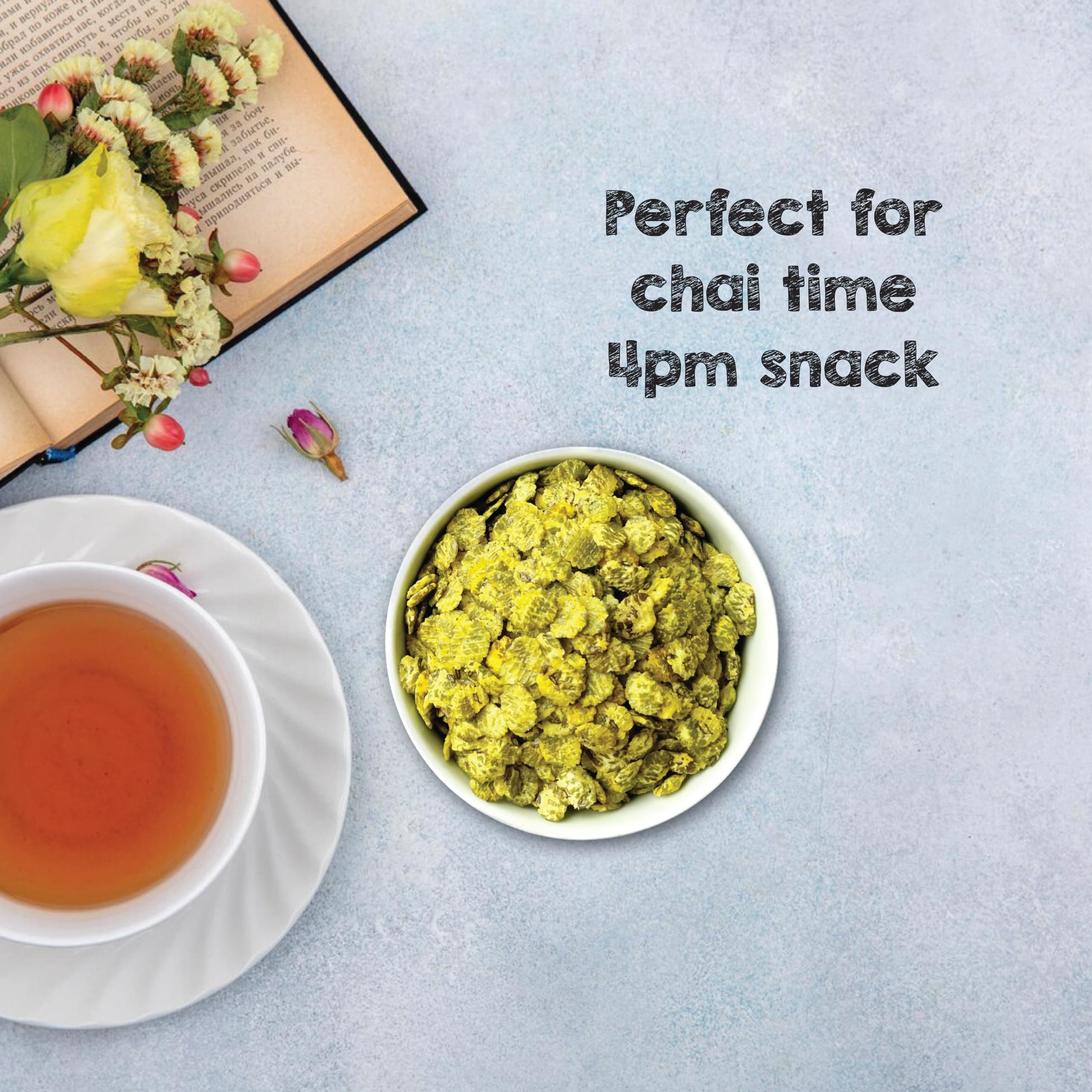 SelfCare By Suman Agarwal Masala Moong Jor Pack of 1 200g | Roasted - Vegan | Savoury - Snacks - Namkeen - Grocery | Spicy Crunchy & Chatpata - Tea time Snacking | Jain & Travel Friendly — image 5