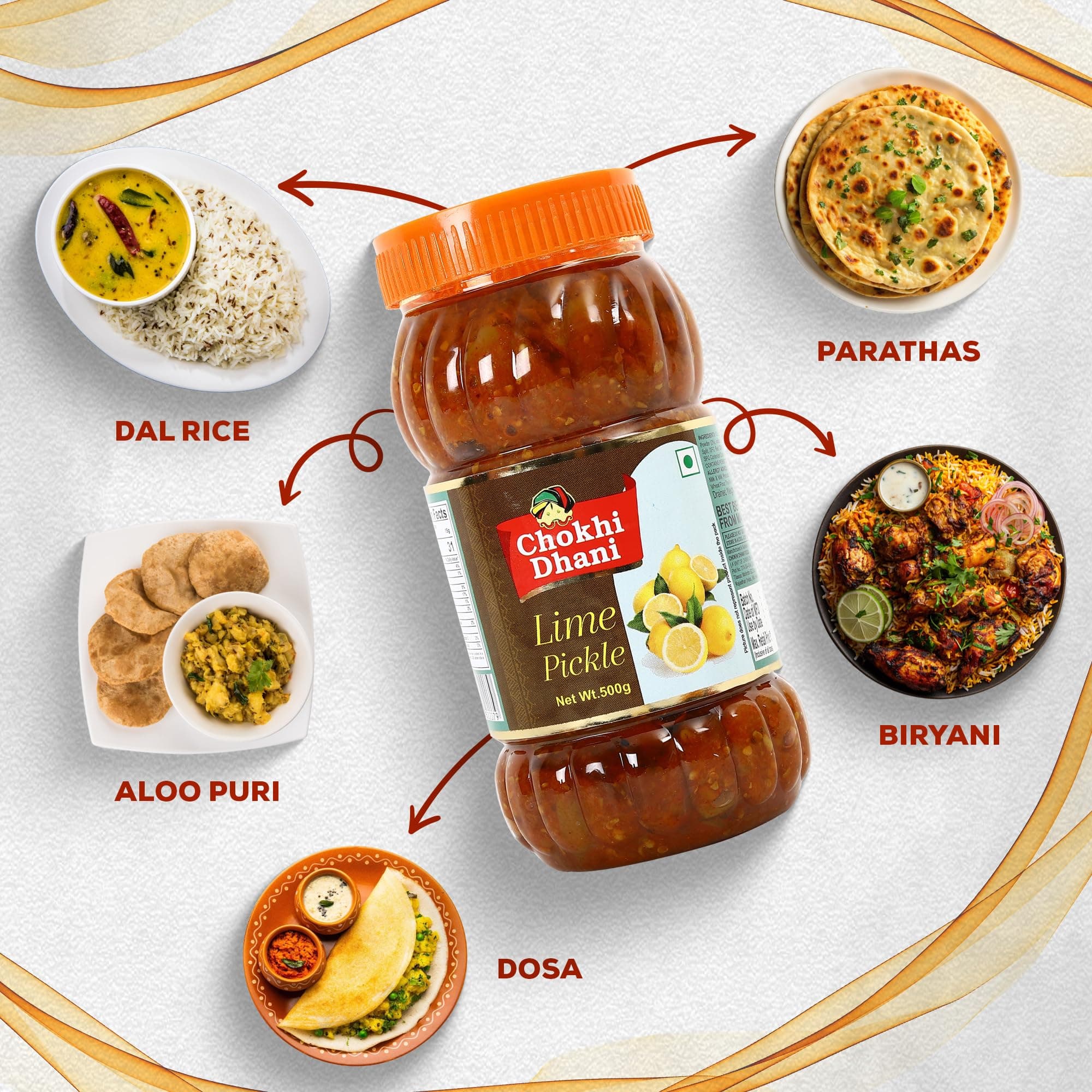 Chokhi Dhani Spicy Lime Pickle Pack of 2 (500g Each) | Nimbu Achar | Oil Free Lemon Pickle | No Onion No Garlic | Tangy & Spicy Indian Pickle | Homemade Taste — image 7