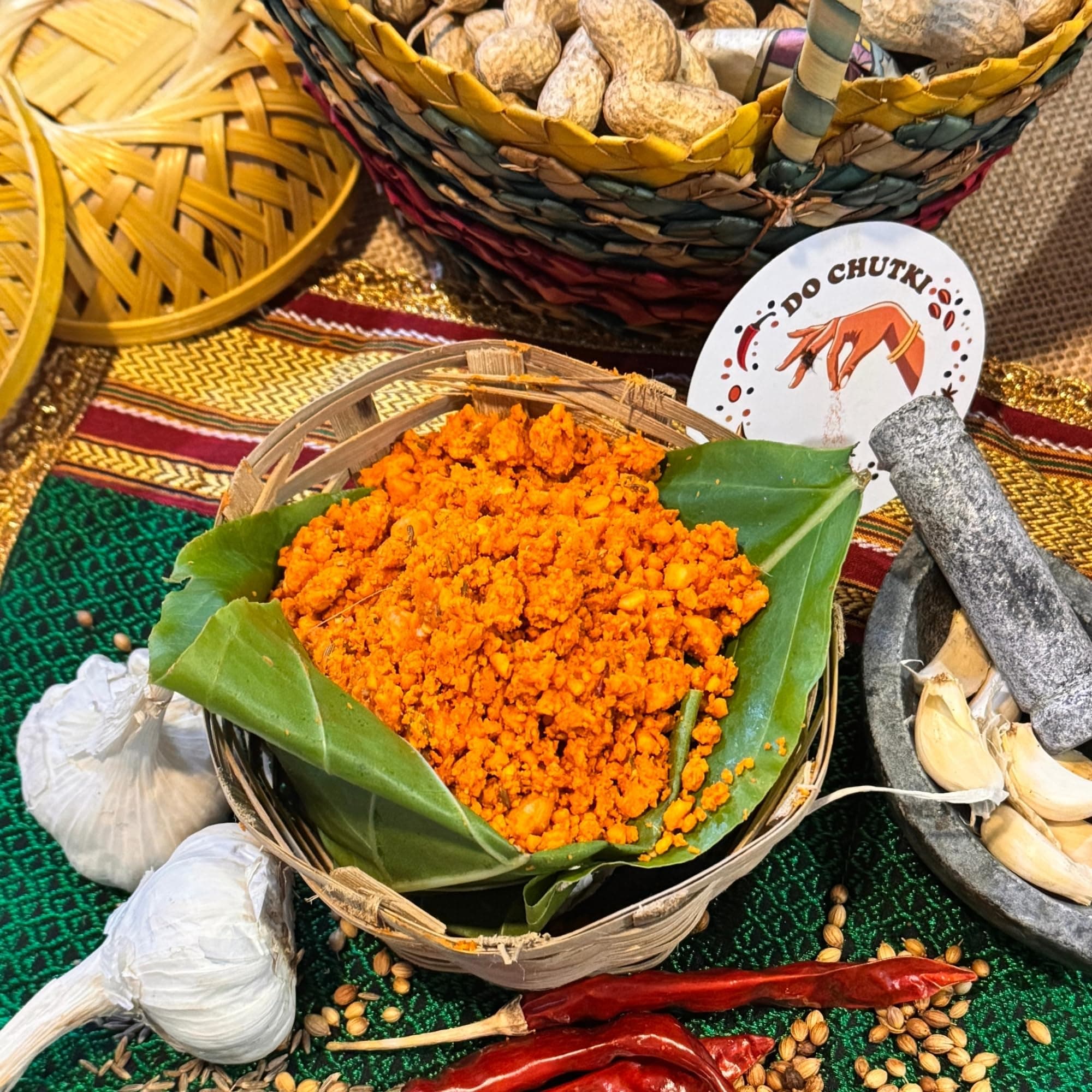 Do Chutki Lehsun Kadipatta Combo | Chatpata Kadipatta Chutney Powder 100g + Solapuri Lehsun Shengdana Chutney 100g | No Onion No Garlic | No Preservatives | Maharashtrian Pack of 2 — image 7