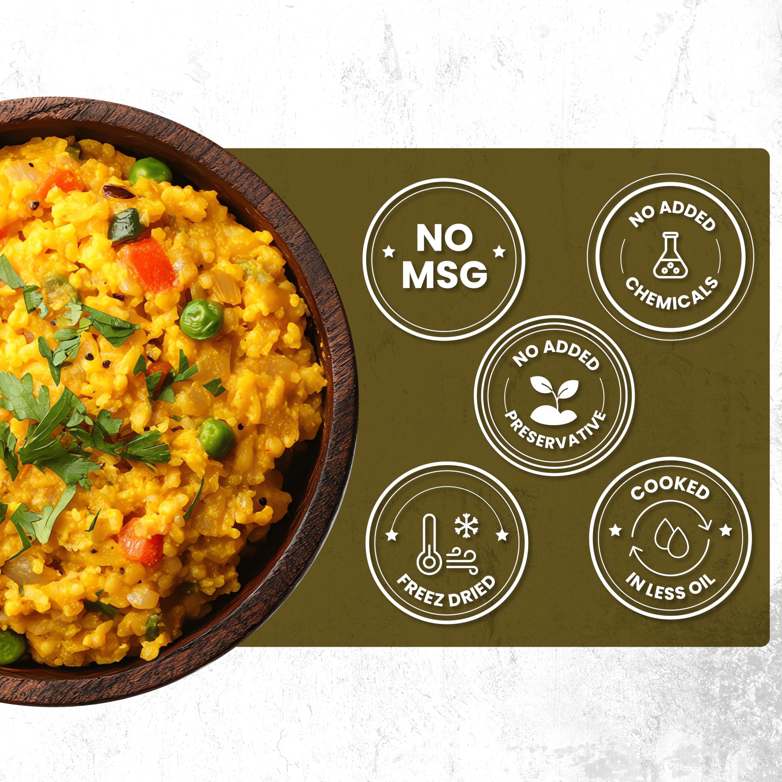 Chericious Ready to Eat Jain Palak Khichdi | Instant Freeze-Dried Khichdi-400g | No Onion No Garlic | Quick Indian Meal | Enriched with Natural Ingredients — image 6