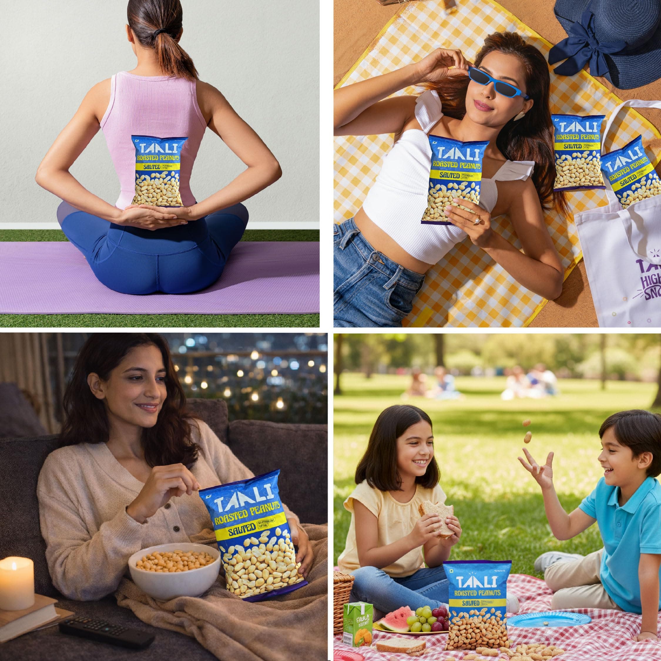 Taali Roasted Peanuts - Salted Peanuts |Crunchy Healthy Snacks | No Trans Fat, Gluten free, Roasted Not Fried (Pack of 4 x 150 gms)(weight may vary) — image 8