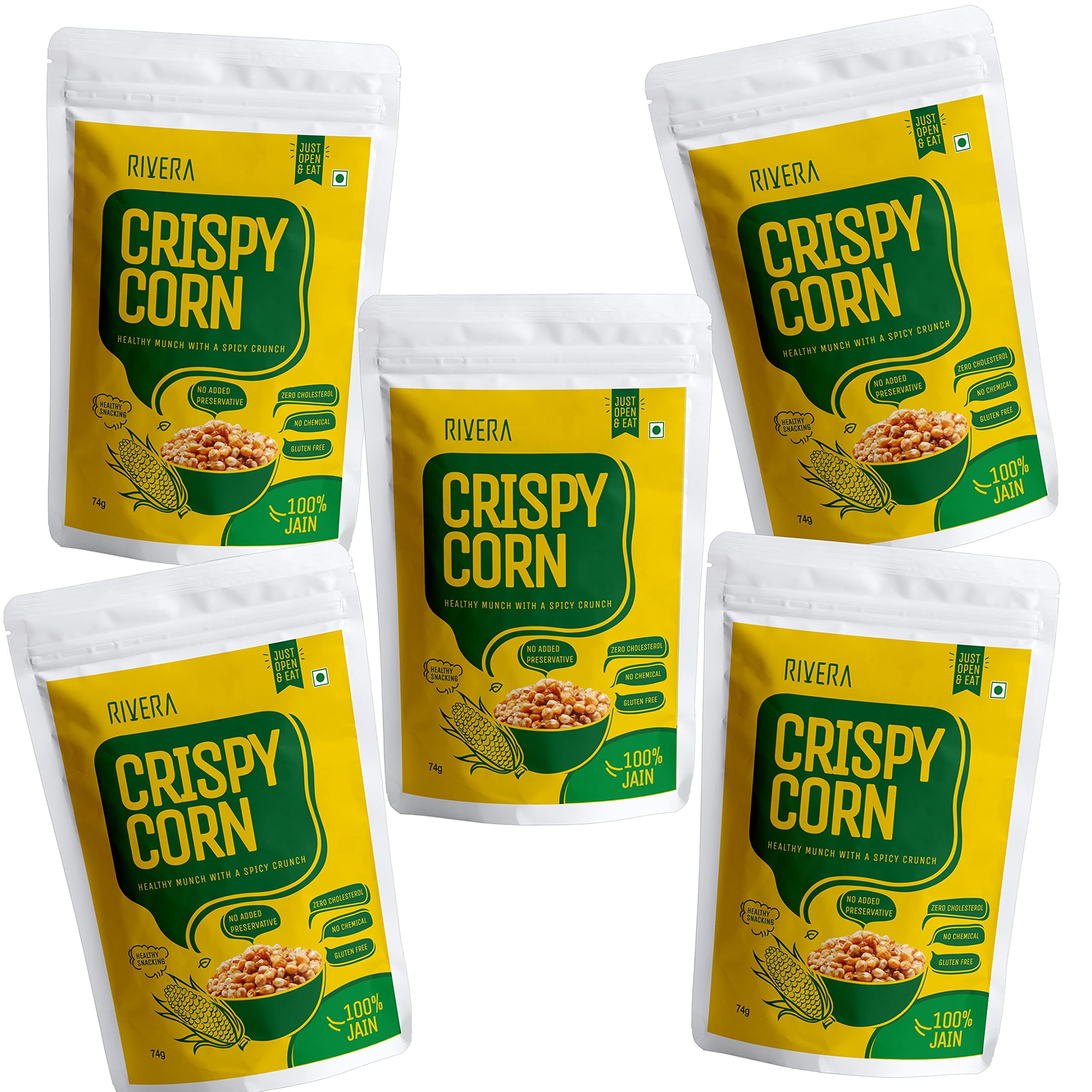 Rivera Vegetable Chips, Combo of Healthy Snacks Pack of 5 (SWEET CORN-JAIN) — image 5