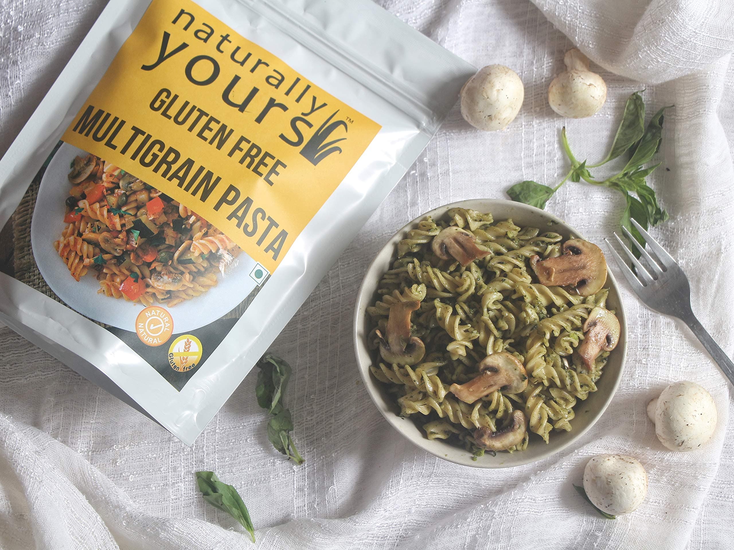 Naturally Yours Gluten Free Multigrain Pasta | Corn, Amaranth, Bengal Gram, Jowar & Rice | No Maida, Preservative Free, Vegan, No Onion No Garlic, Jain Friendly | High Fiber & Protein | 200g Pack of 2 — image 5