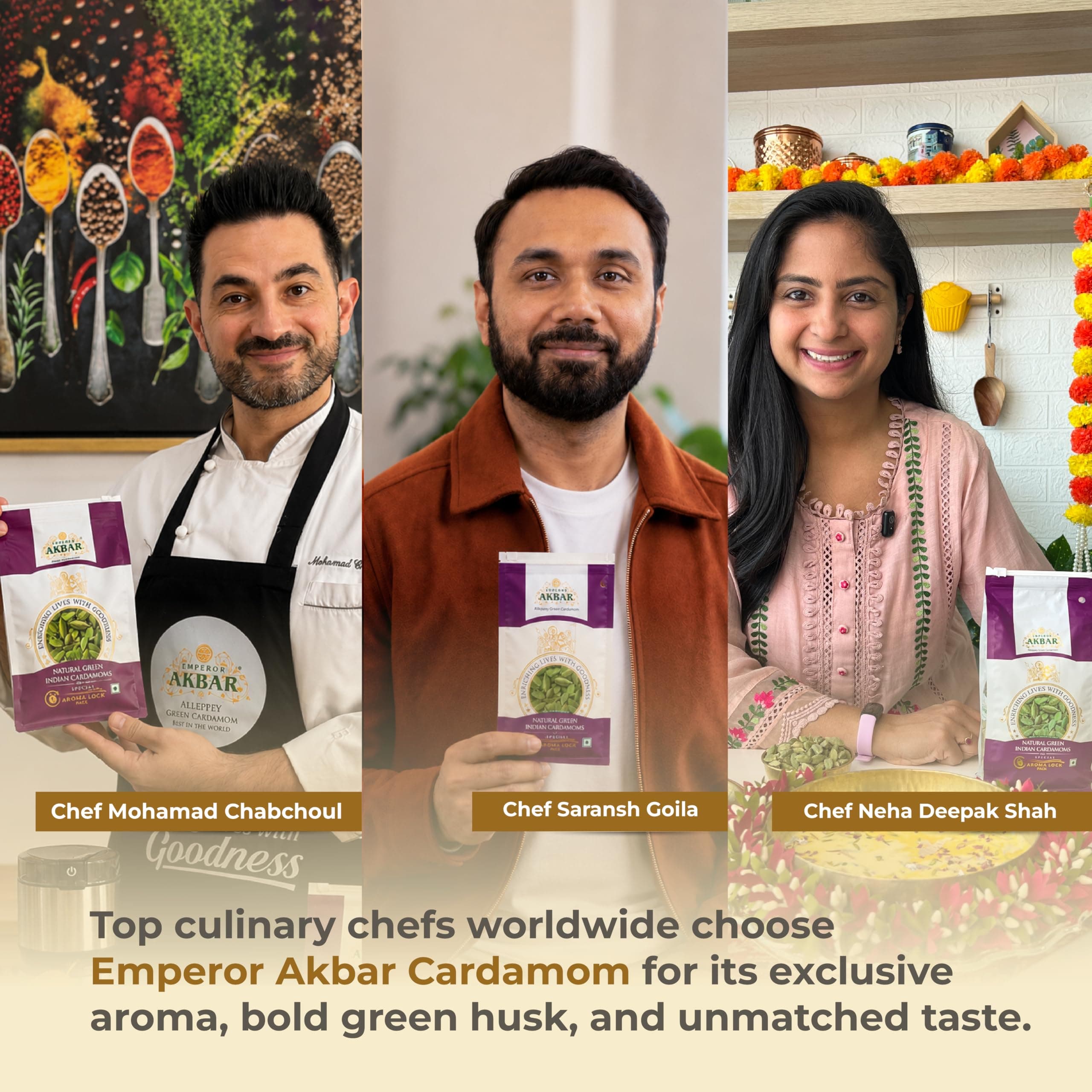 Emperor Akbar Alleppey Whole Green Cardamom 8mm | 1Kg | Long-Lasting Aroma | GI Tagged | Antioxidant-Rich Spice for Tea & Cooking | Premium Export Quality Elaichi | Kerala Cardamom | Pack of 1 — image 4