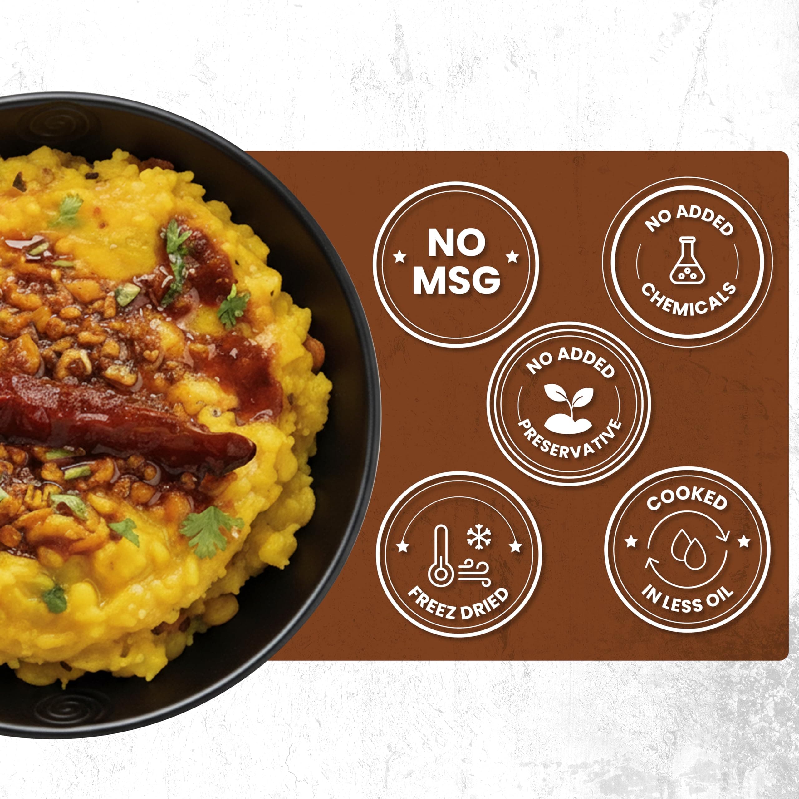 Chericious Ready to Eat Jain Achari Khichdi | Instant Freeze-Dried Khichdi-400g | No Onion No Garlic | Quick Indian Meal | Enriched with Natural Ingredients — image 6
