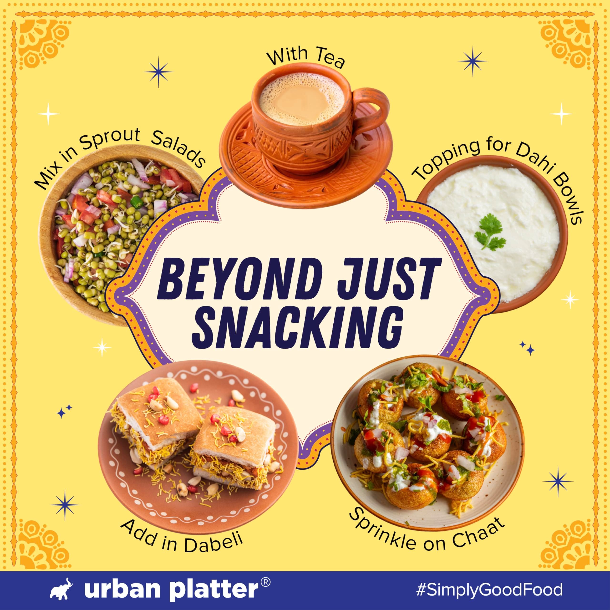 Urban Platter Baked Bhujia/Bhujiya Mast Masala, 200g (Baked Not Fried, Better-For-You Indian Snack, 4.3g Protein & 2.1g Fibre) — image 5