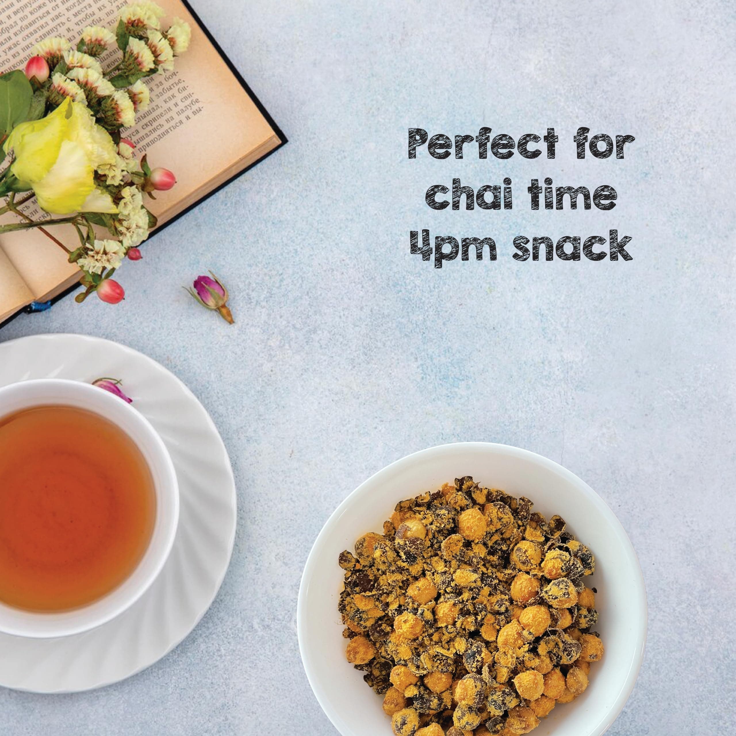 SelfCare By Suman Agarwal Cheese Chana Pack of 1 200g | Healthy - Roasted - Gluten free | Snacks - Namkeen - Grocery | Crispy - Chatpata - Tea time Snacking | Travel & Jain Friendly — image 6