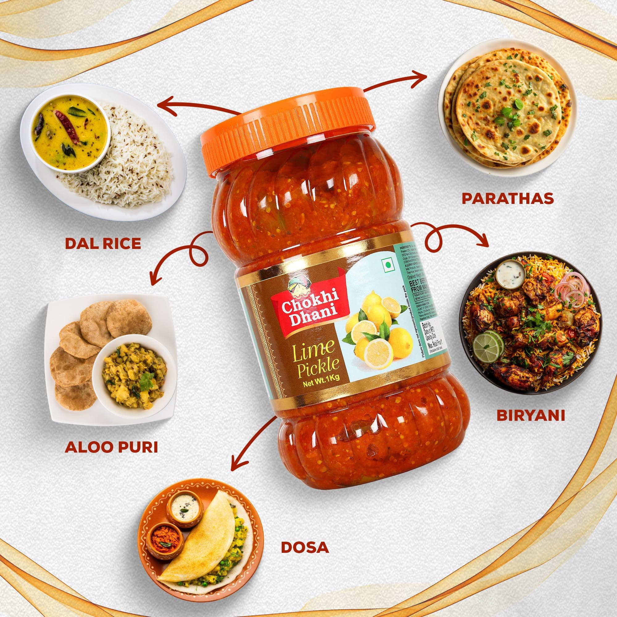Chokhi Dhani Lime Pickle Pack of 2 (1kg Each) | Nimbu Achar | Oil Free Lemon Pickle | No Onion No Garlic | Tangy & Spicy Indian Pickle | Homemade Style — image 6