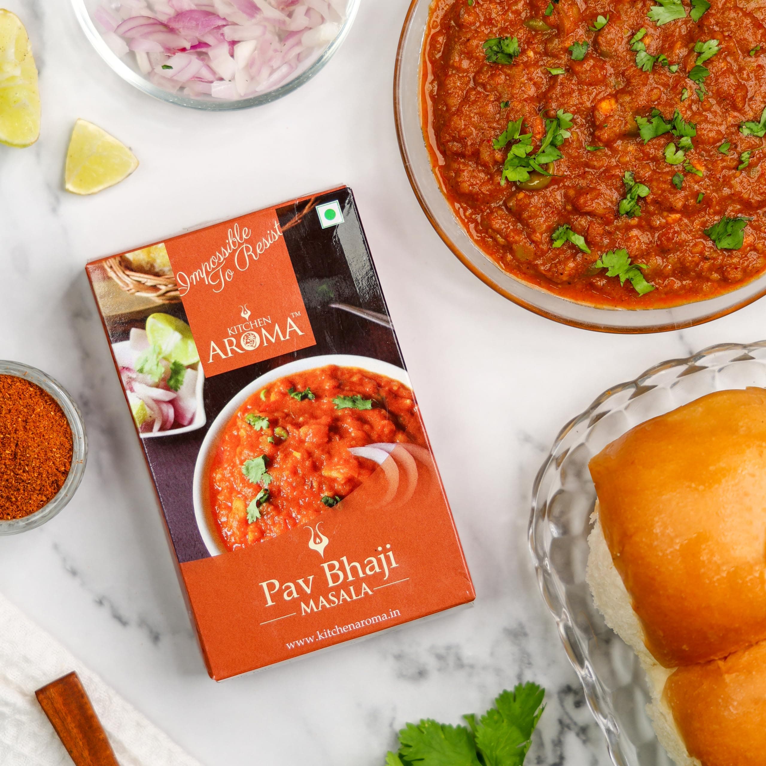 Kitchen Aromaa Jain Pav bhaji Masala powder, No Onion - No Garlic, 200 gm (Pack of 2) | Zero added Colours, Fillers, Additives & Preservatives — image 4